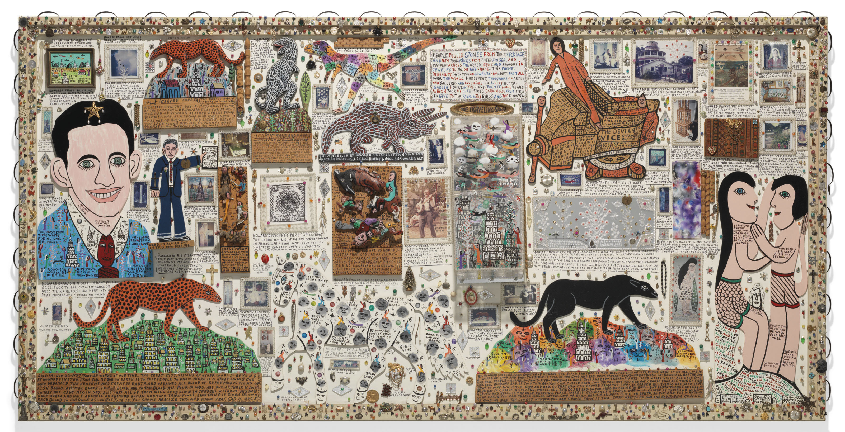 Howard Finster (19162001) , Traveling Show Presentation Piece