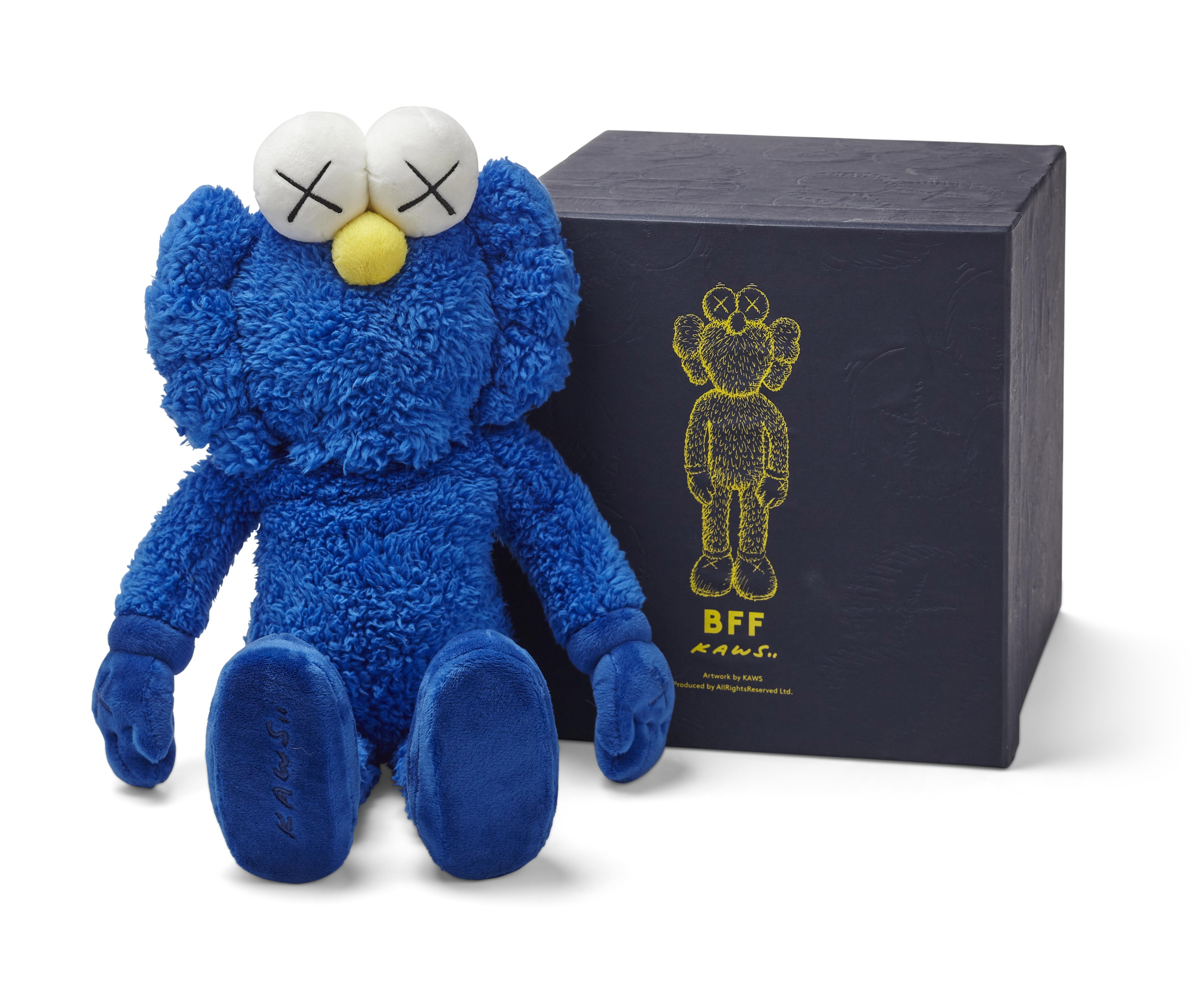 KAWS (B. 1974), BFF Plush (Pink); BFF Plush (Blue); & BFF Plush