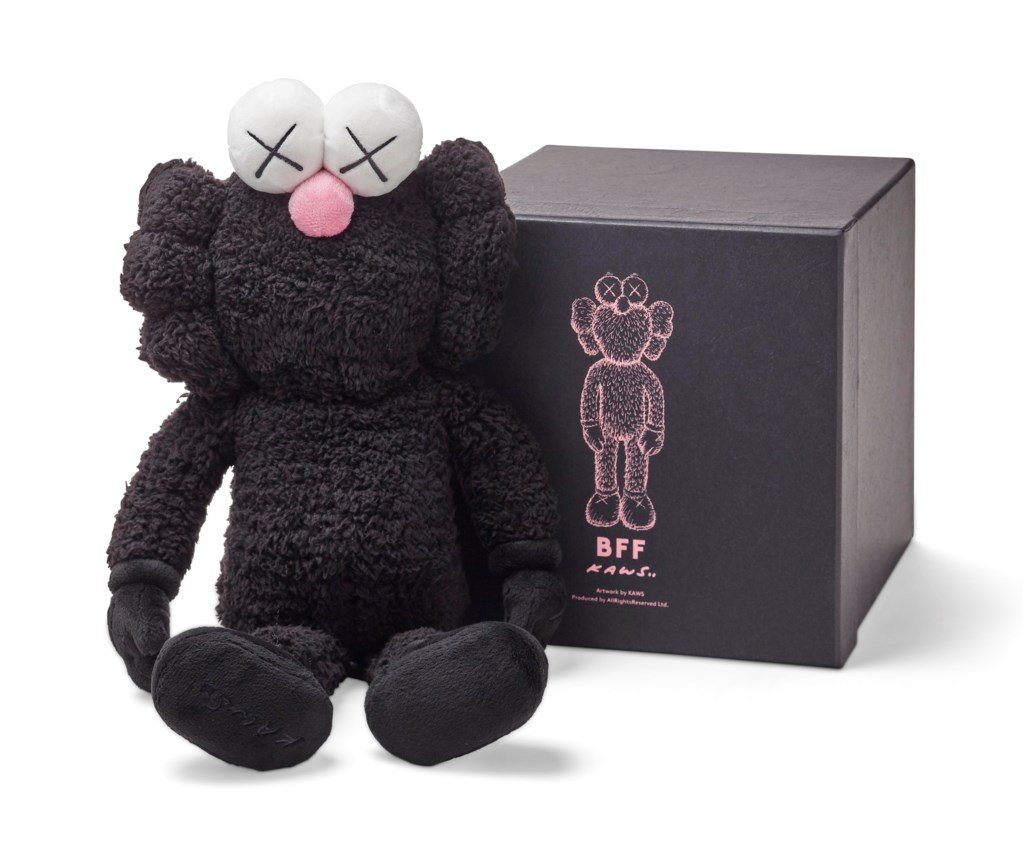kaws bff plush pink