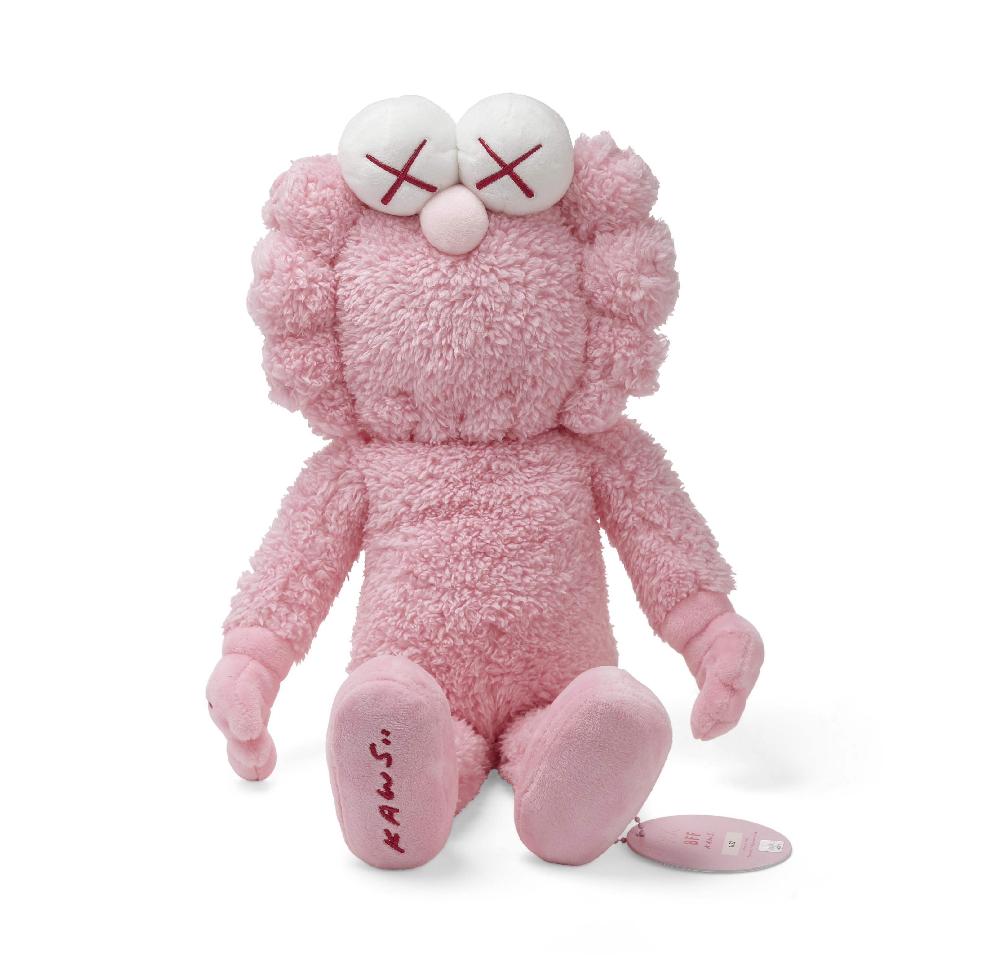 KAWS (B. 1974), BFF Plush (Pink); BFF Plush (Blue); & BFF Plush