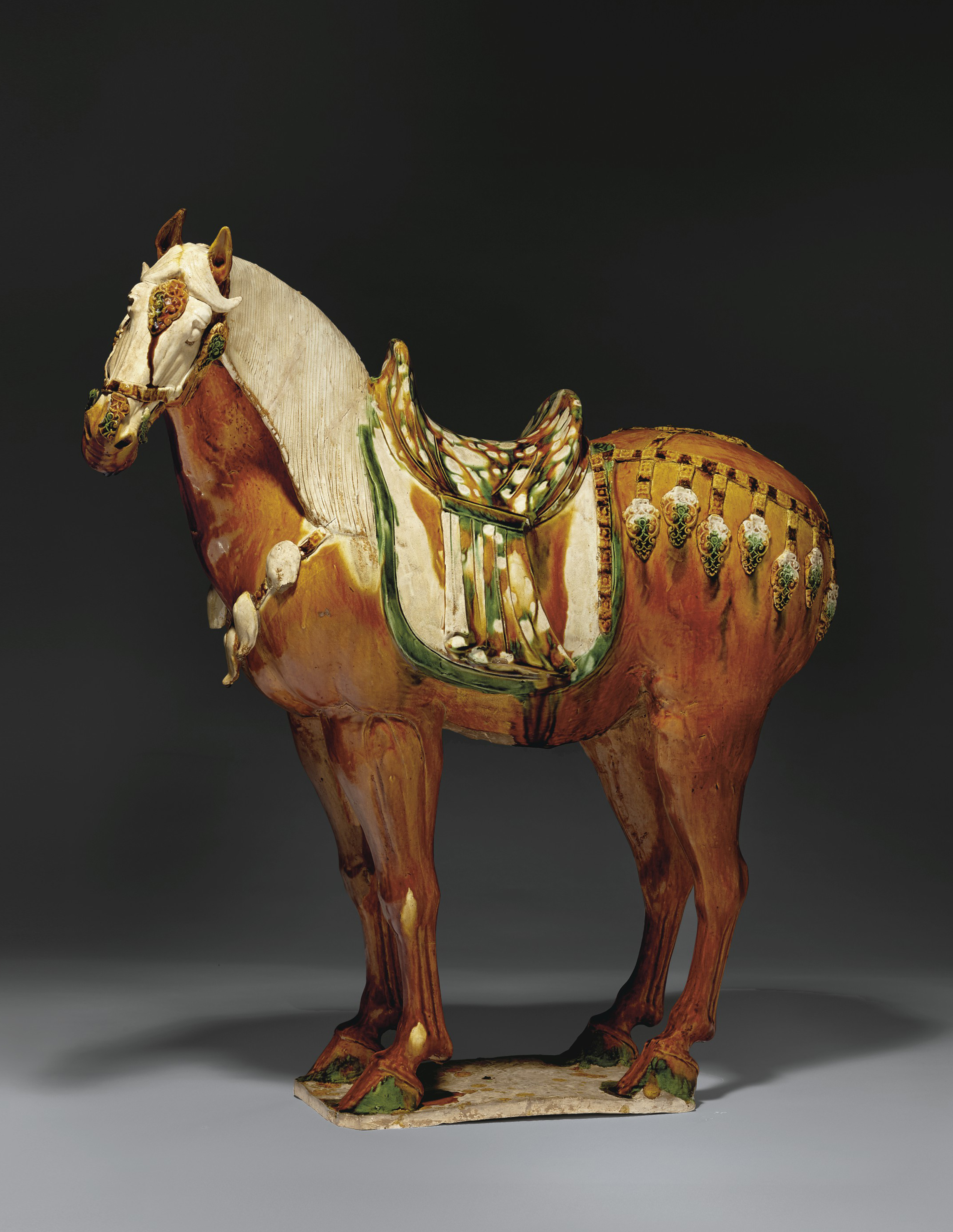 Beautiful Tang Dynasty Tomb Pottery Horse And Rider Ancient Chinese Art China Art Animal Sculptures