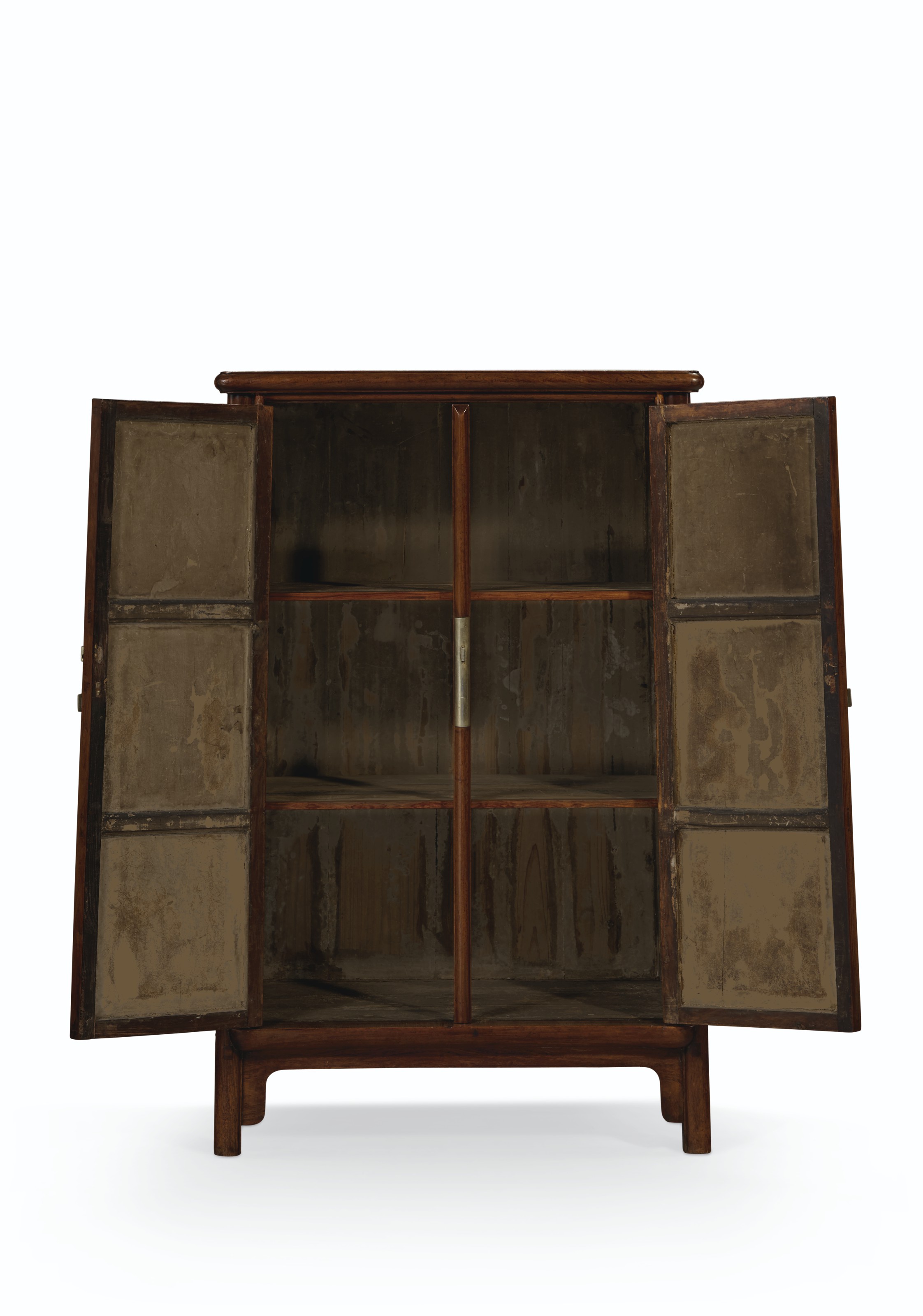 A Rare Huanghuali Round Corner Tapered Cabinet Yuanjiaogui 17th Century Furniture Lighting Cabinets Cupboards Christie S