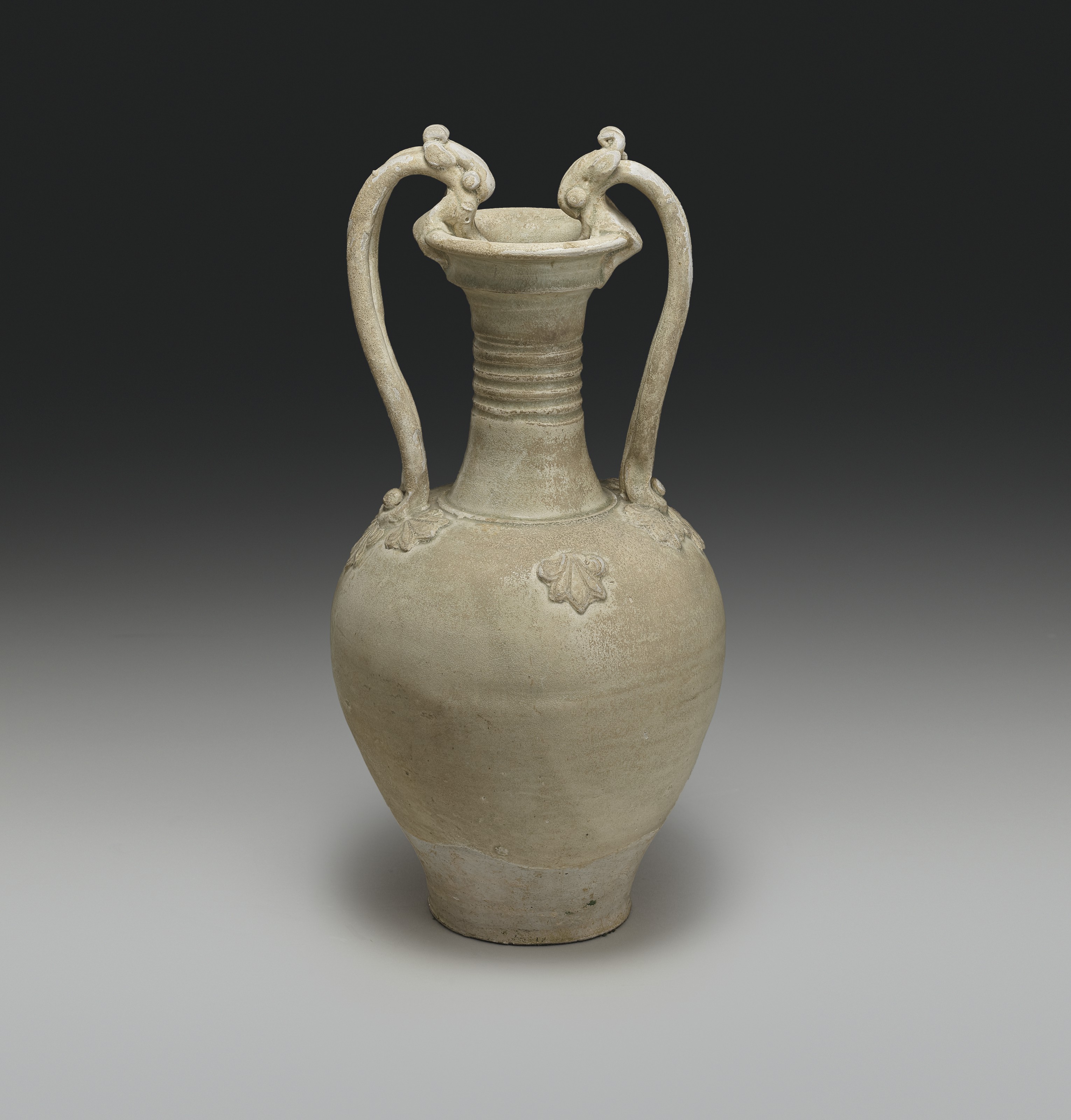 A Straw Glazed Pottery Amphora Tang Dynasty Ad 618 907