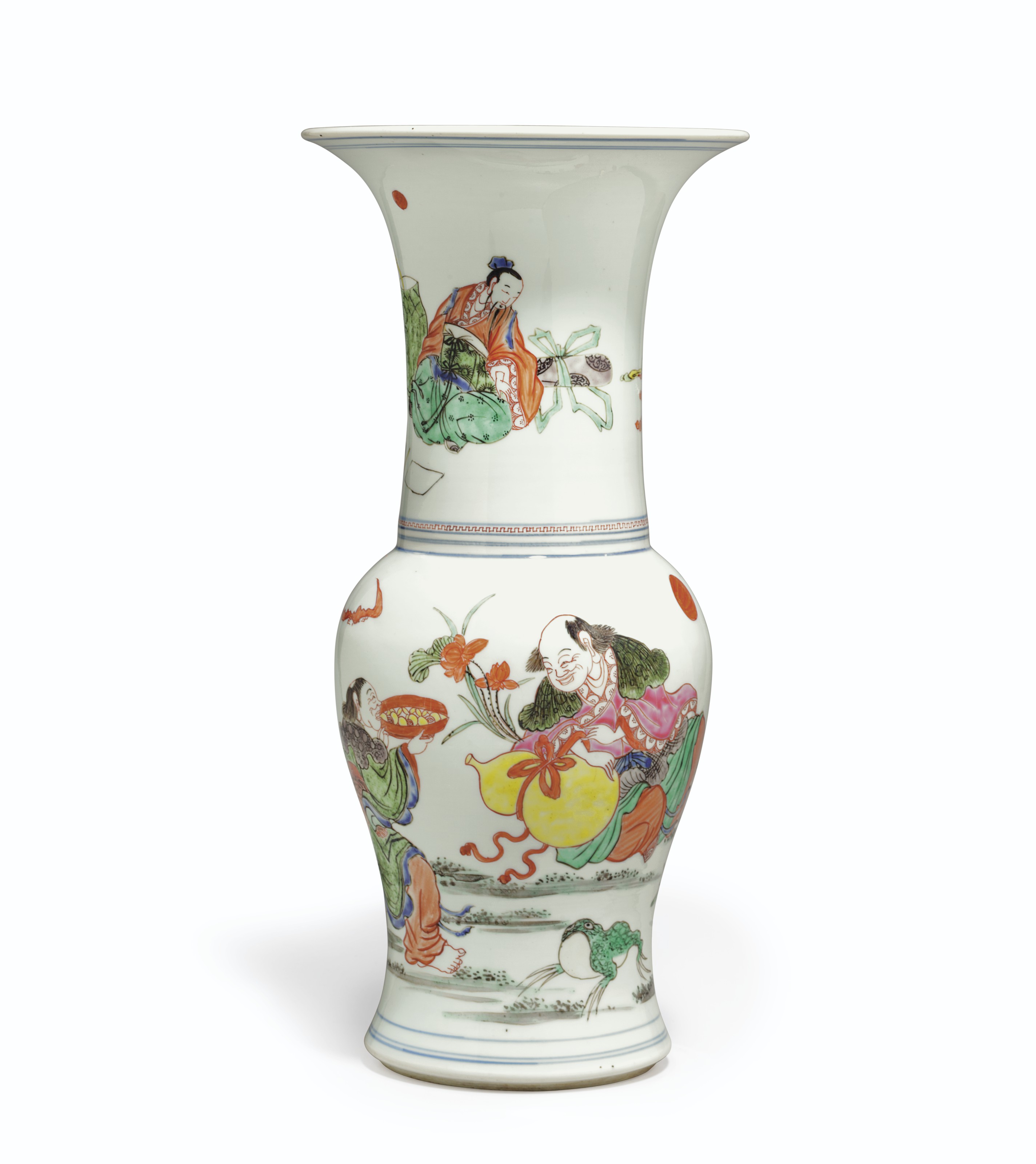 A Large Rose Verte Phoenix Tail Vase Late Kangxi Early Yongzheng Period All Other Categories Of Objects Vases Christie S