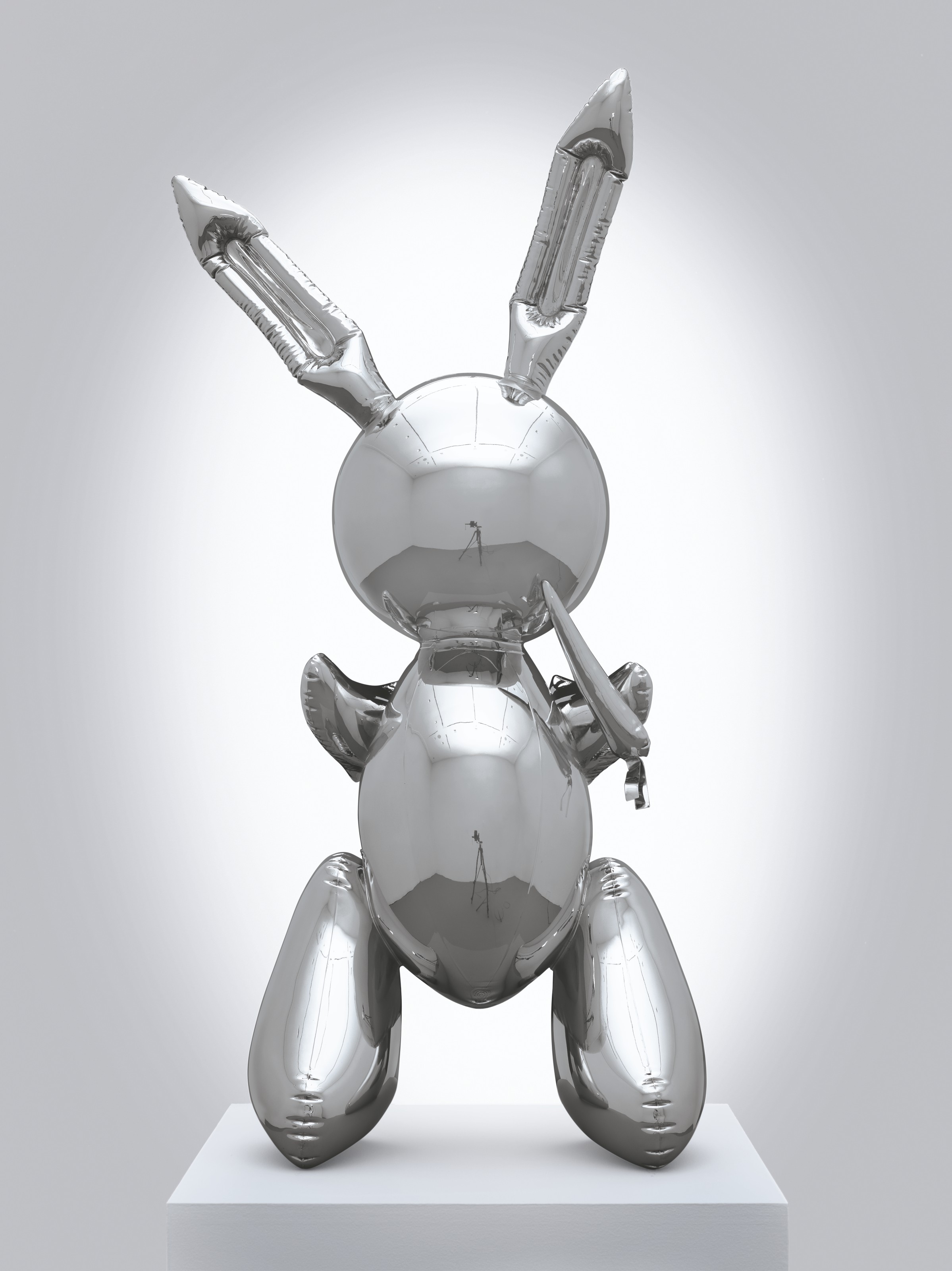 Jeff Koons (b. 1955), Rabbit, executed in 1986. This work is number two from an edition of three plus one artist's proof and is accompanied by a certificate of authenticity signed by the artist. Stainless steel. 41 x 19 x 12  in (104.1 x 48.3 x 30.5  cm). Sold for $91,075,000 on 15 May 2019 at Christie&rsquo;s in New York&nbsp;&copy; Jeff Koons