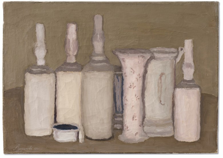 Giorgio Morandi (1890-1964), Natura Morta, 1941. Oil on canvas. 13¾ x 19¼  in (34.8 x 49.1  cm). Sold for $2,415,000 in the Post-War and Contemporary Art Evening Sale on 15 May 2019 at Christie’s in New York © 2019 Artists Rights Society (ARS), New YorkSIAE, Rome
