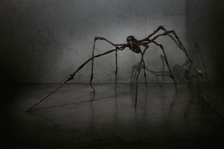 Louise Bourgeois (1911-2010), Spider, conceived in 1996, cast in 1997. This work is number two from an edition of six with one artists proof and one unique bronze variant, plus one unique sculpture in steel. Bronze. 128 ½ x 298 x 278  in (326.3 x 756.9 x 706.1  cm). Sold for $32,055,000 on 15 May 2019 at Christie’s in New York