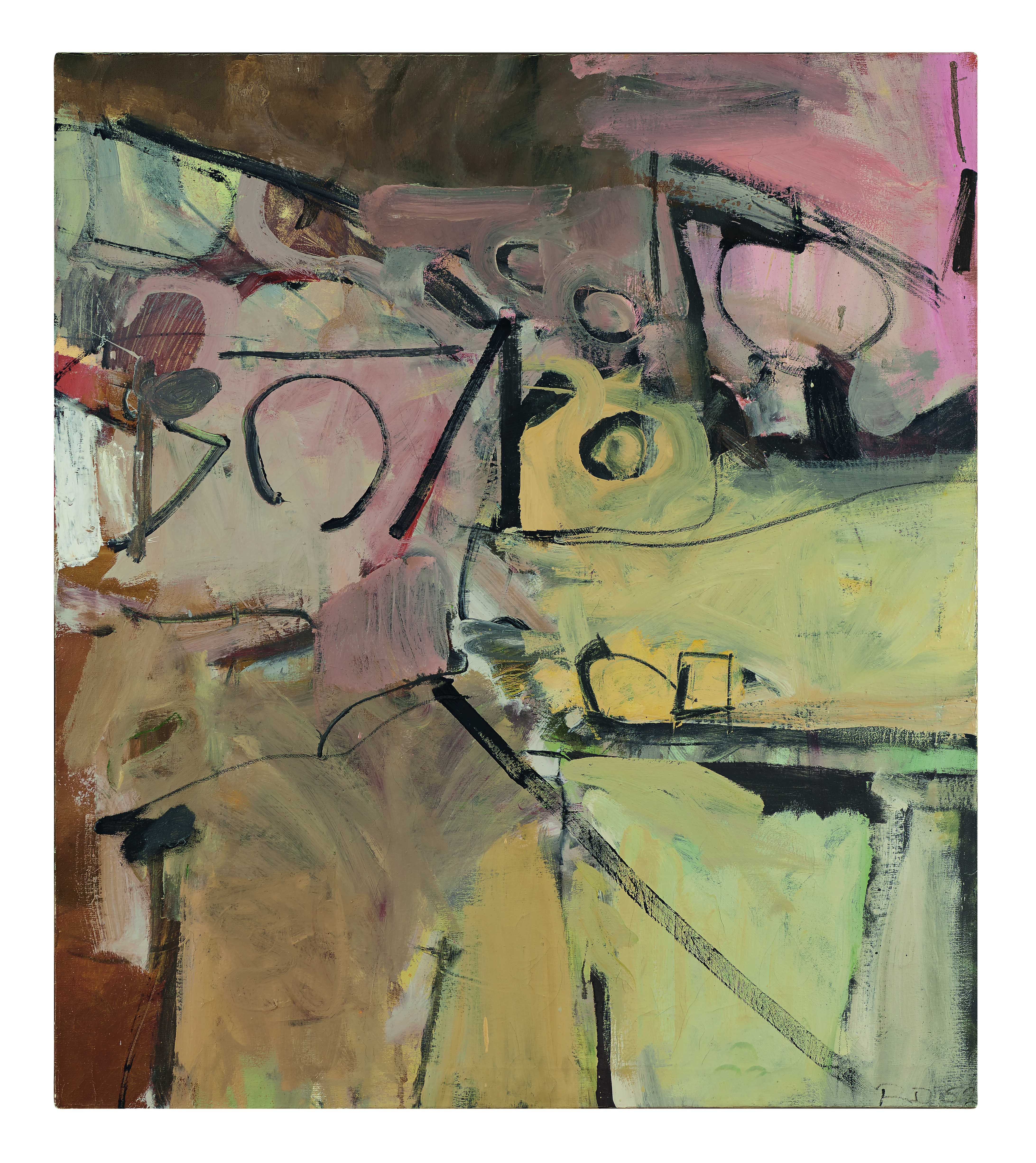 Richard Diebenkorn (1922-1993), Untitled (Albuquerque), 1952. Oil on canvas. 41 x 36  in (104.1 x 91.4  cm). Estimate: $500,000-700,000. Offered in Post-War and Contemporary Art Morning Session on 16 May 2019 at Christie&rsquo;s in New York