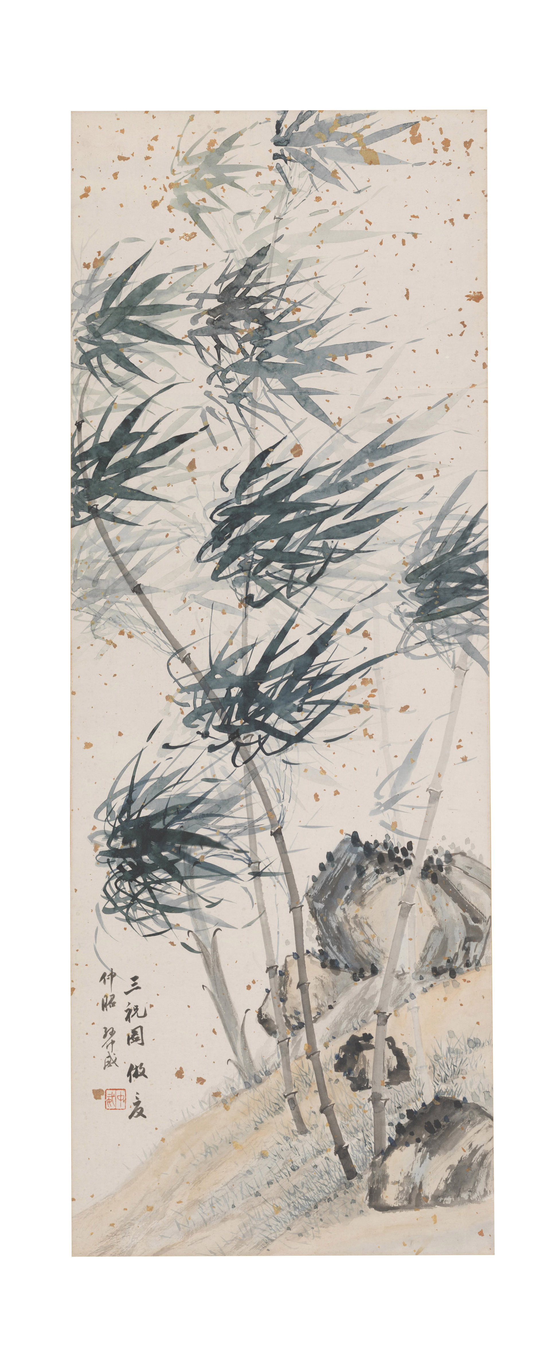 吴昌硕（传） 桃实图设色纸本立轴, Peaches | Christie's