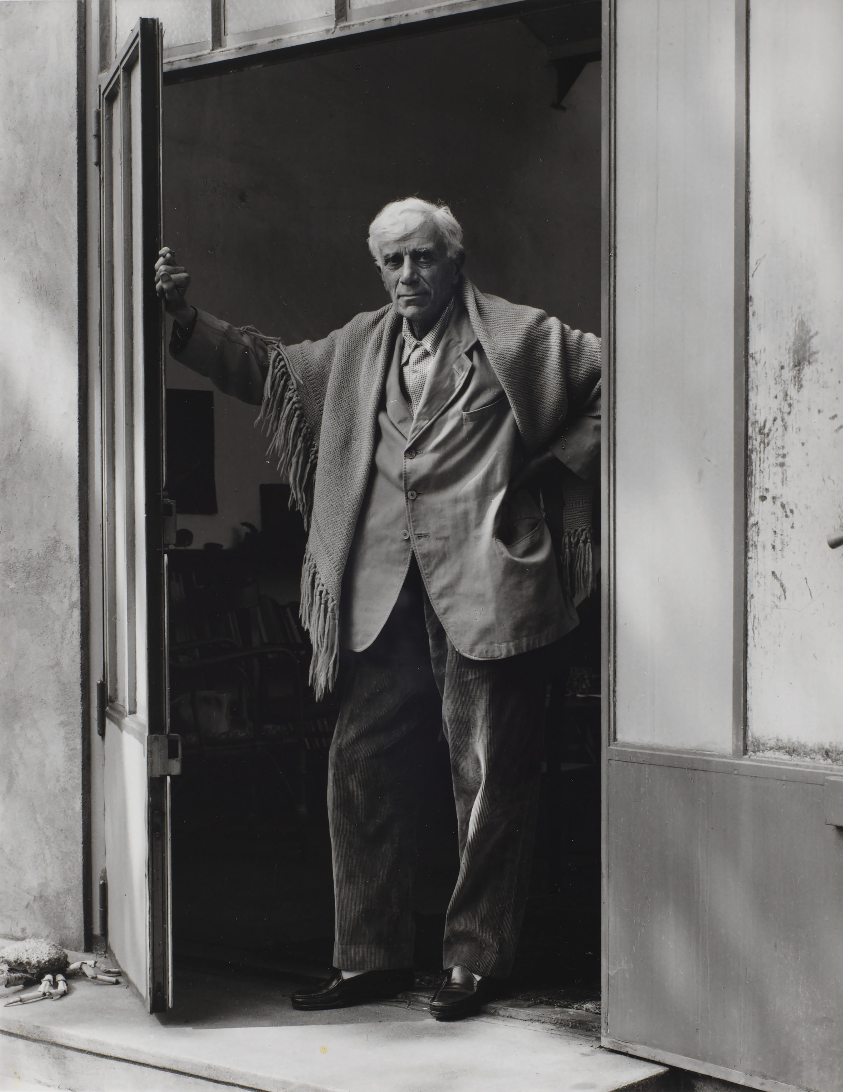 Paul Strand (1890-1976), Georges Braque, Varang&eacute;ville, France, 1957. Sheet/flush mount: 9⅞ x 7&frac34;  in (25 x 19.6  cm). Estimate: $8,000-12,000. This lot is offered in Photographs on 2 April 2019 at Christie&rsquo;s in New York