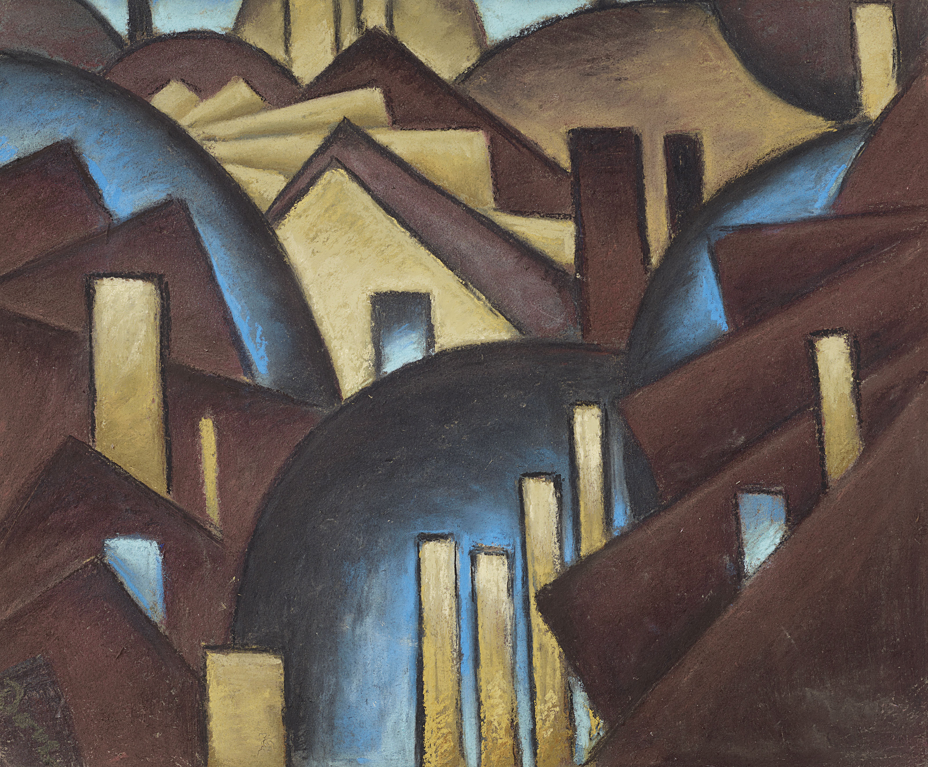 Arthur G Dove 1880 1946 Nature Symbolized No 1 Roofs