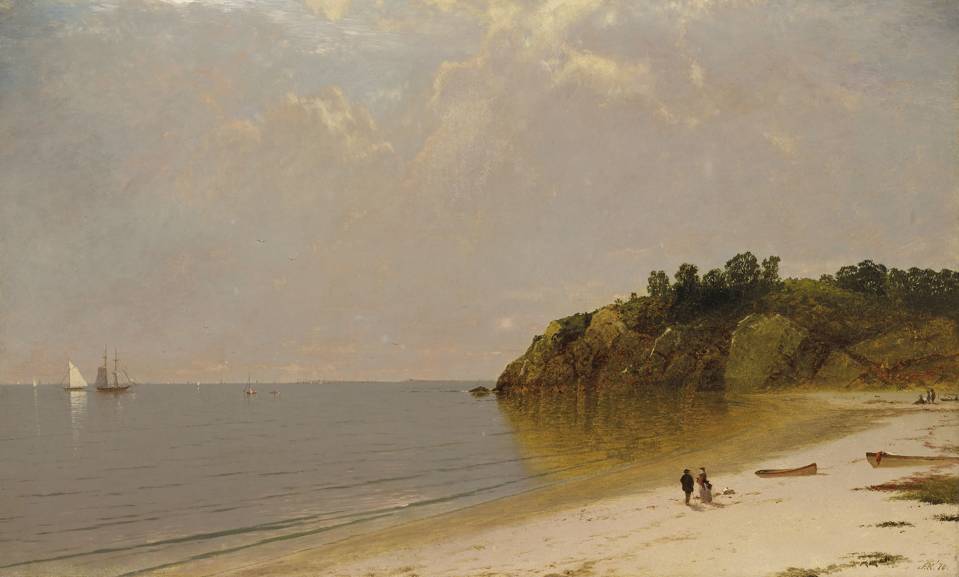John Frederick Kensett (18161872) , On the Coast Christie's