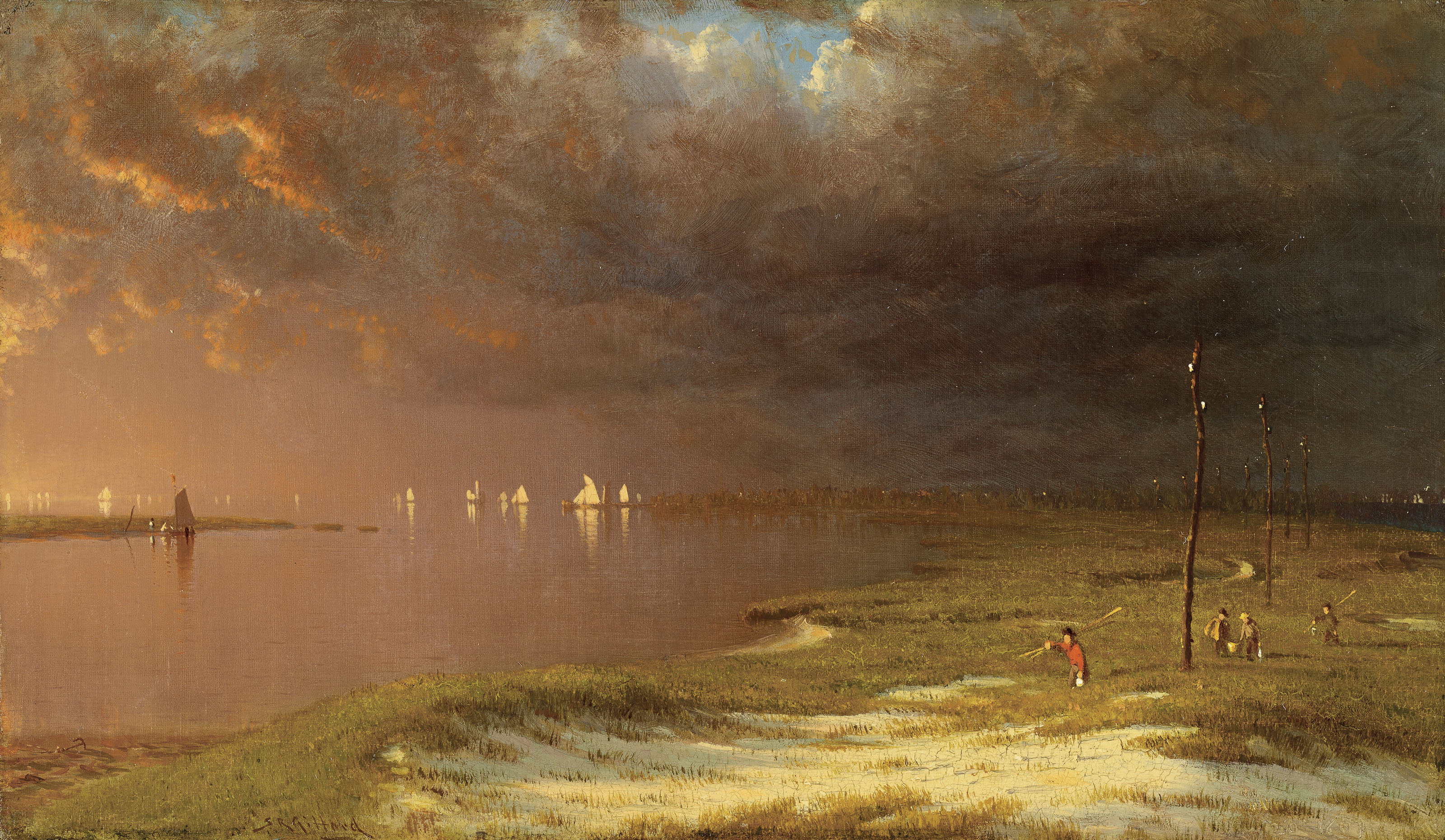 Sanford Robinson Gifford (18231880) , The Mouth of the Shrewsbury