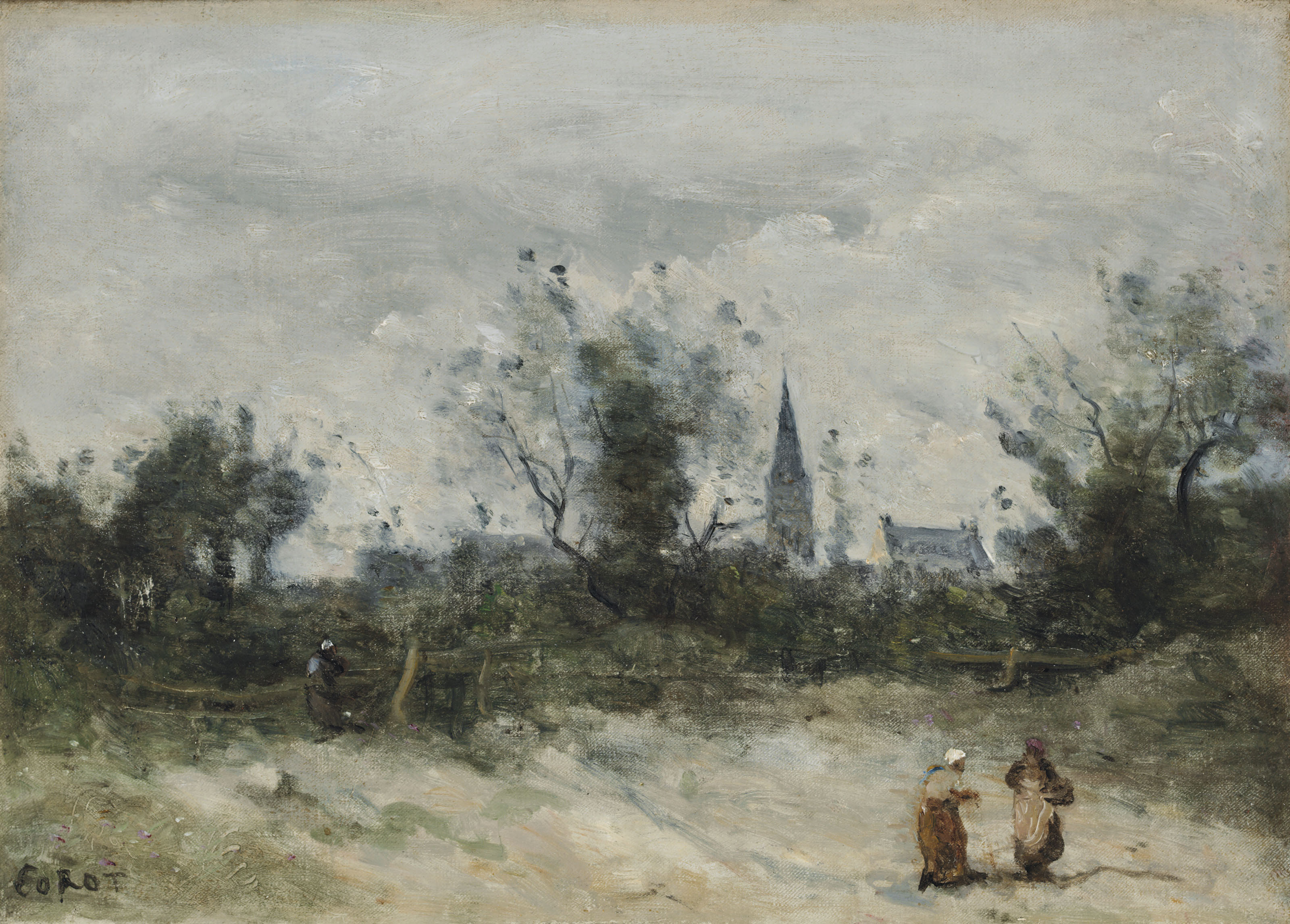 Village au clocher pointu