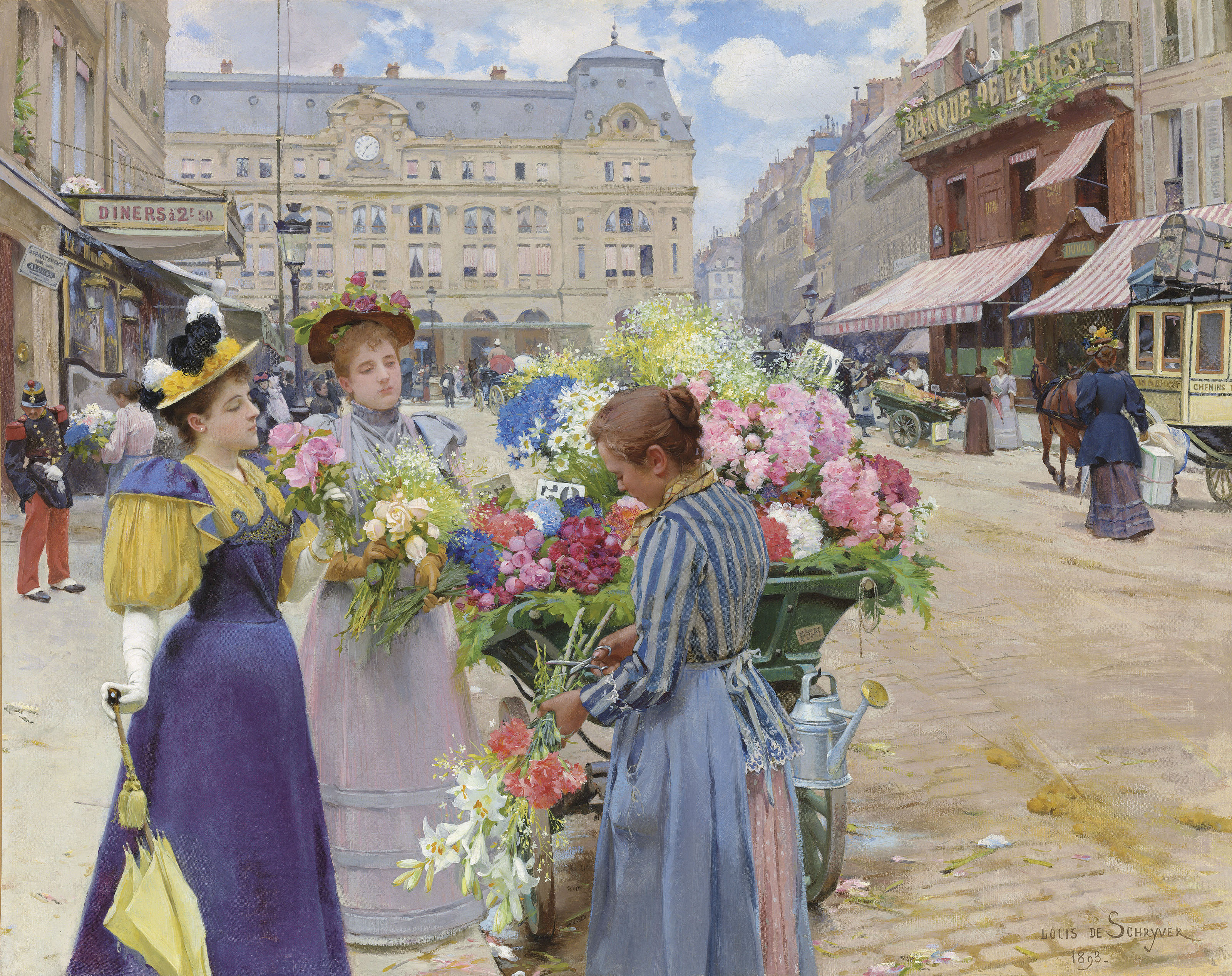 Художник Луи Мария де Шривер / Louis Marie de Schryver (1862-1942).