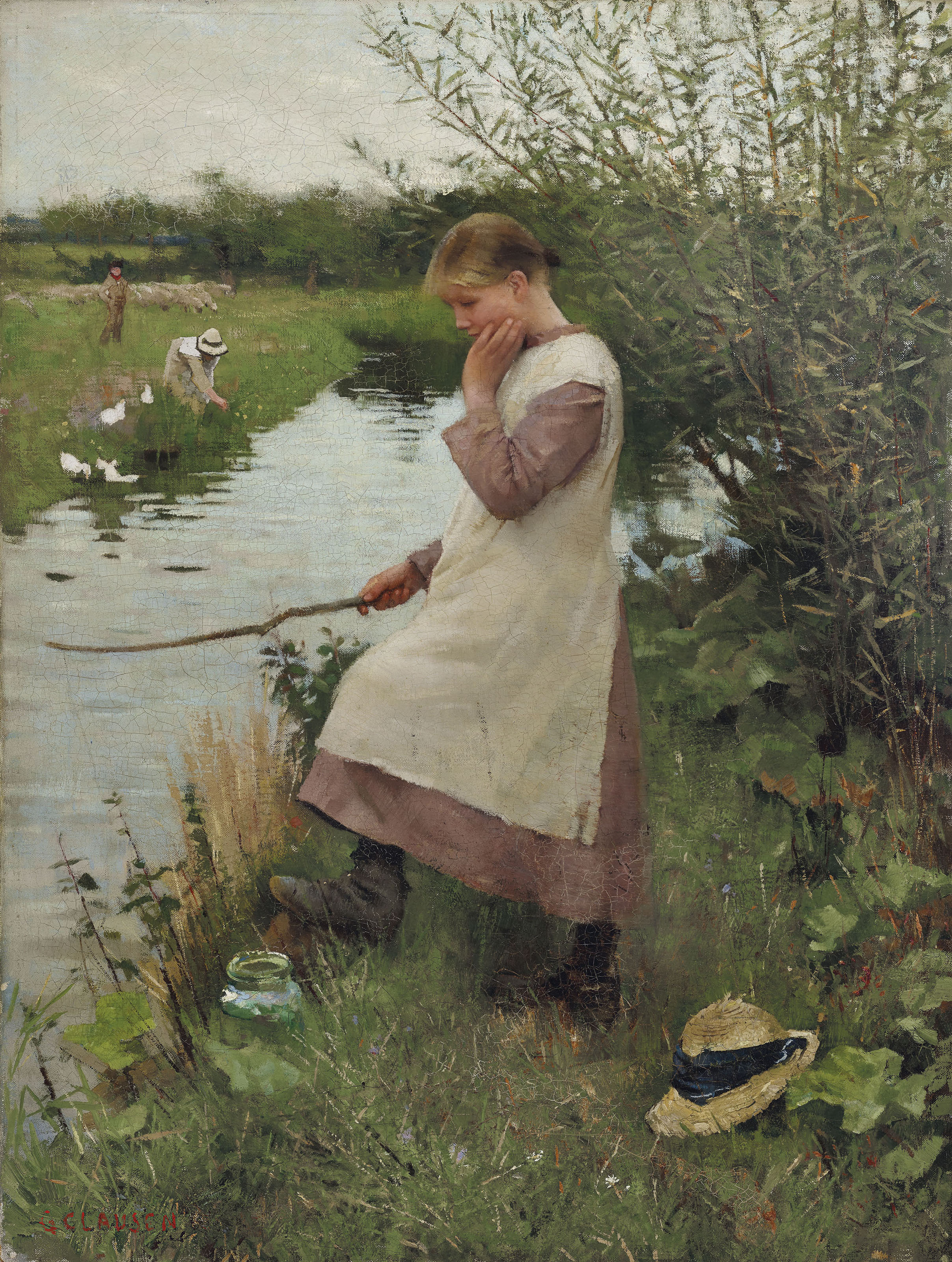 Sir George Clausen R A R W S British 1852 1944 Holiday