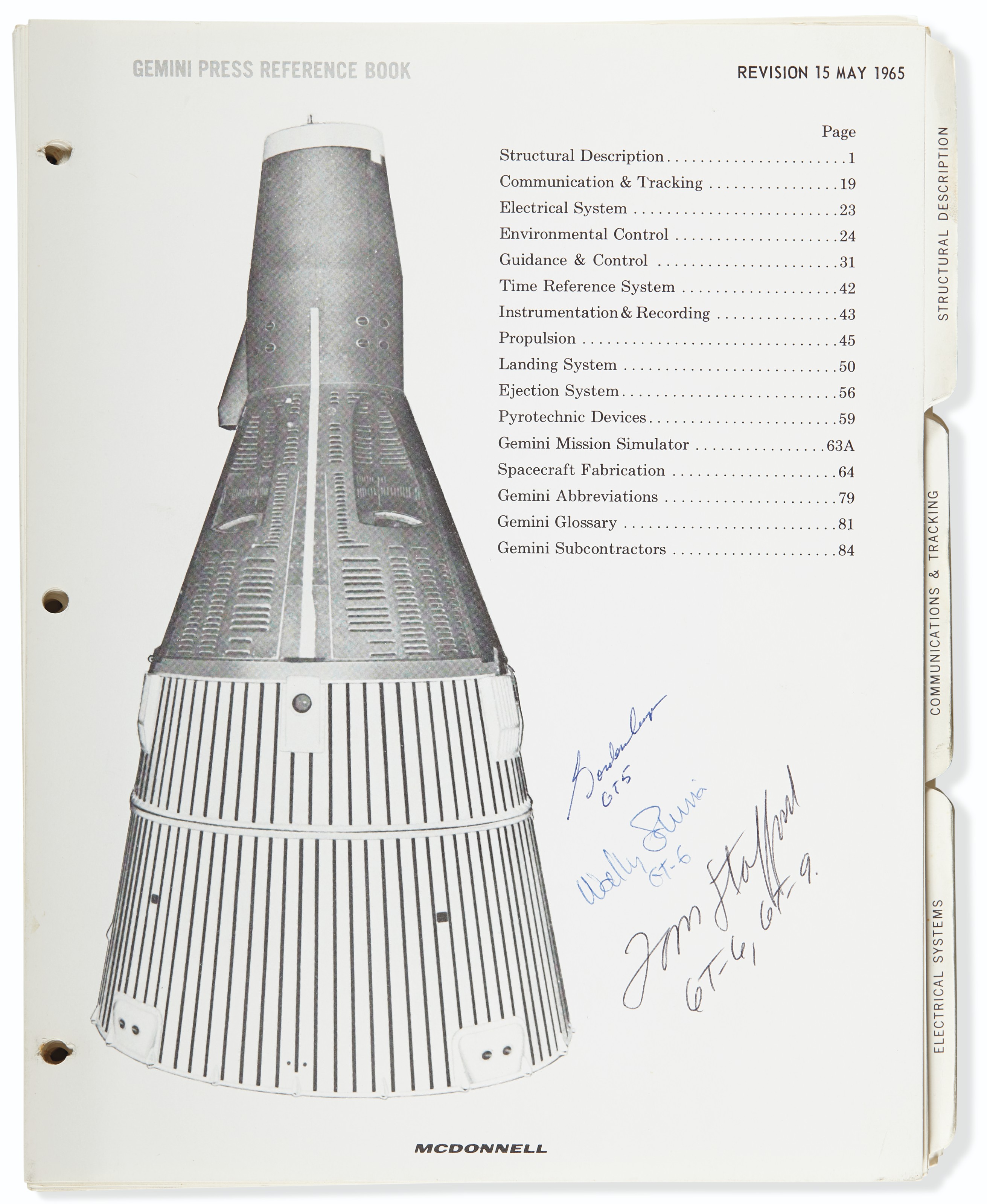 GEMINITITAN 4 MISSION Gemini Spacecraft Number Four . McDonnell