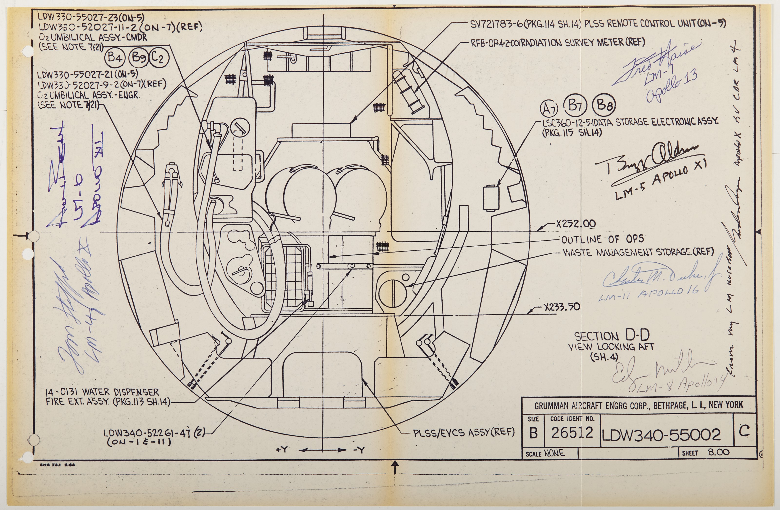 LUNAR MODULE BLUEPRINT - Lunar Module Blueprint LDW340 ...
