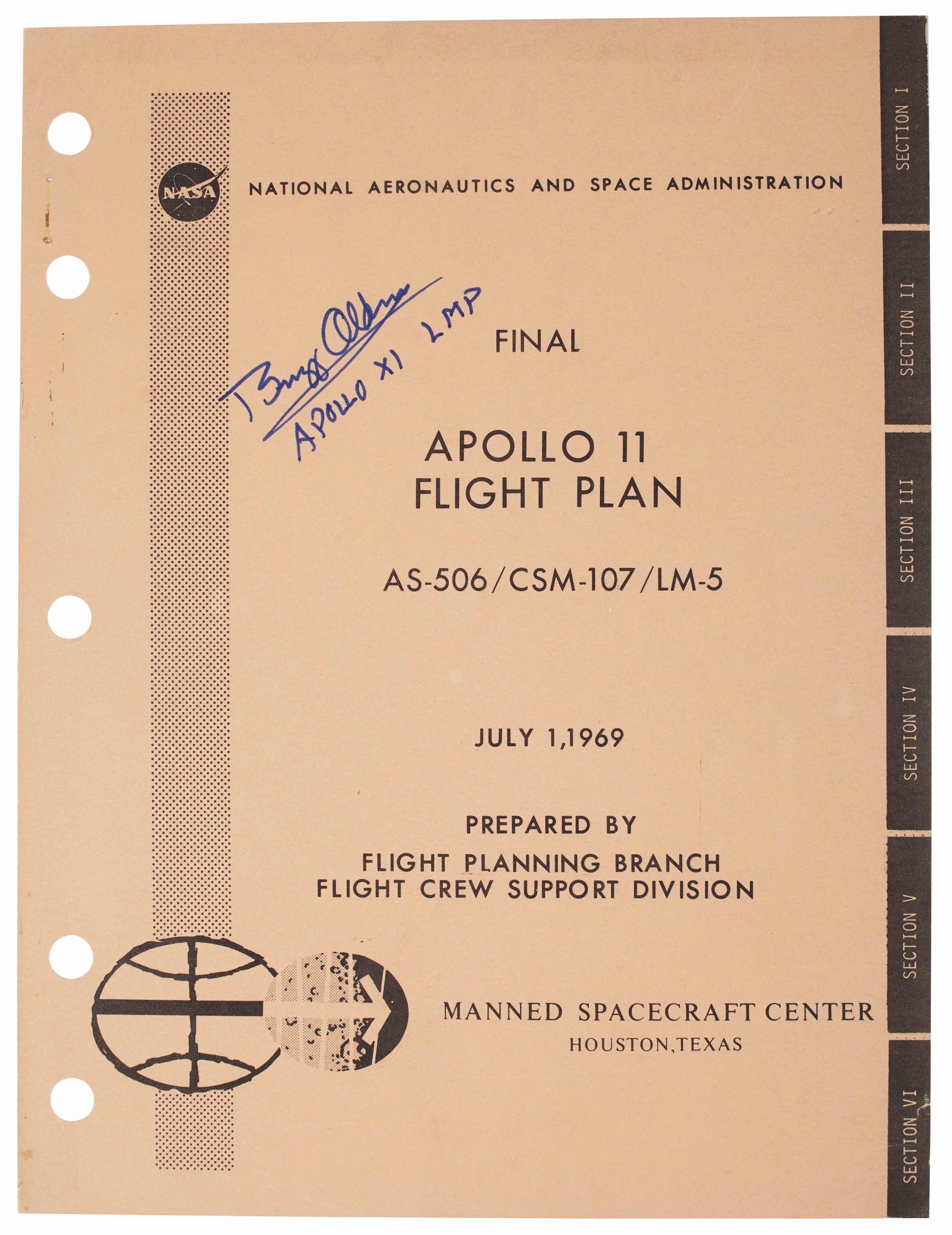 FLIGHT PLAN – Final Apollo 11 Flight Plan, AS-506/CSM-107/LM