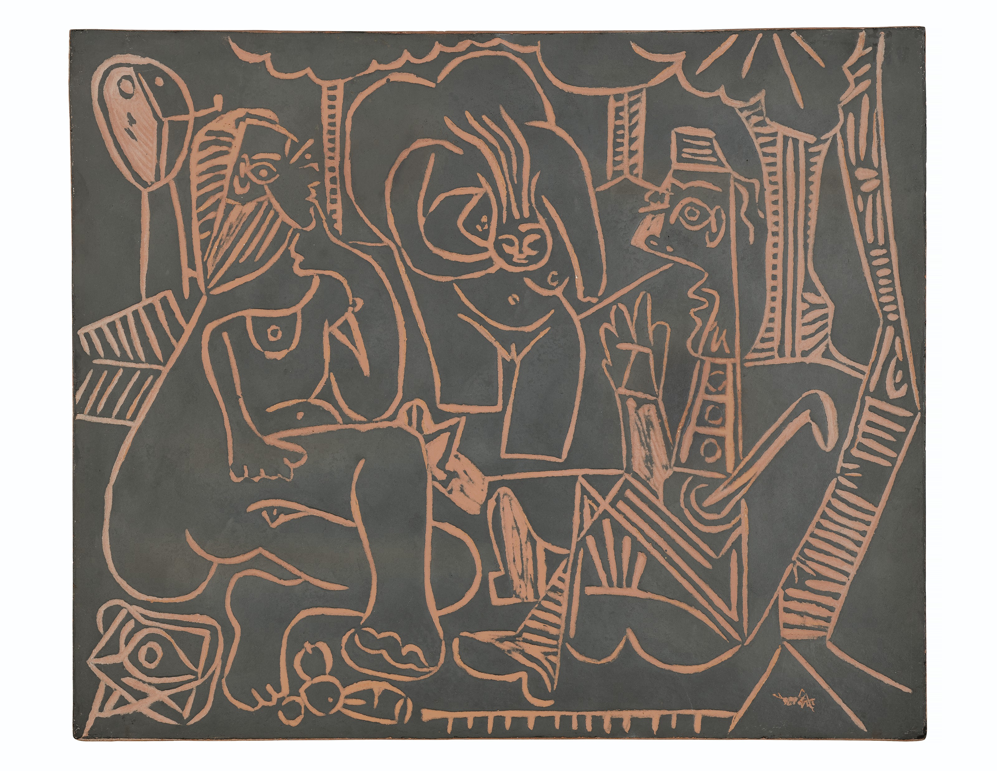 PABLO PICASSO 1881 1973 Le  d jeuner sur  l herbe A R 