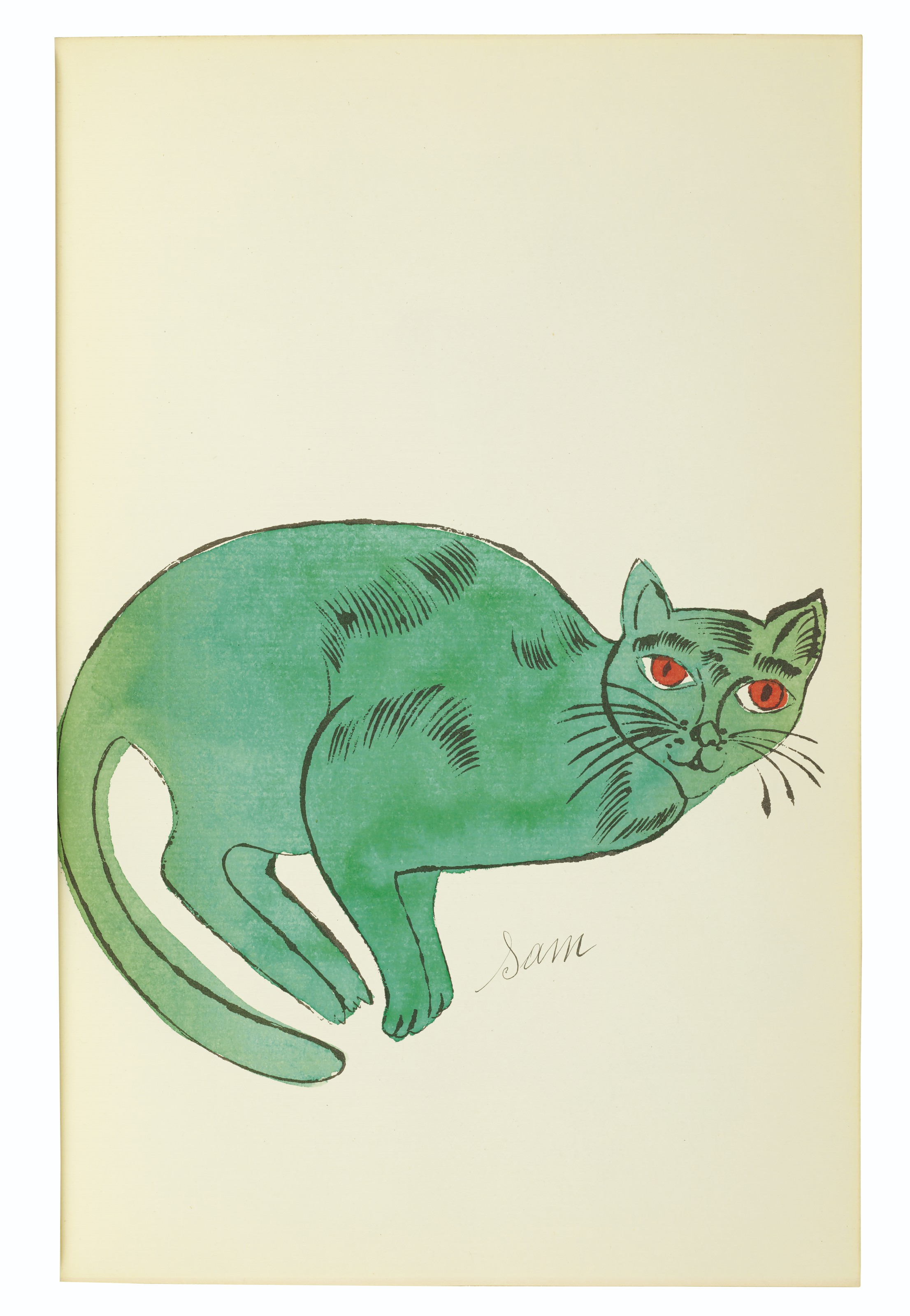 アンディ　ウォーホル　Sam ANDY WARHOL (1928-1987), 25 Cats Name(d) Sam and one Blue