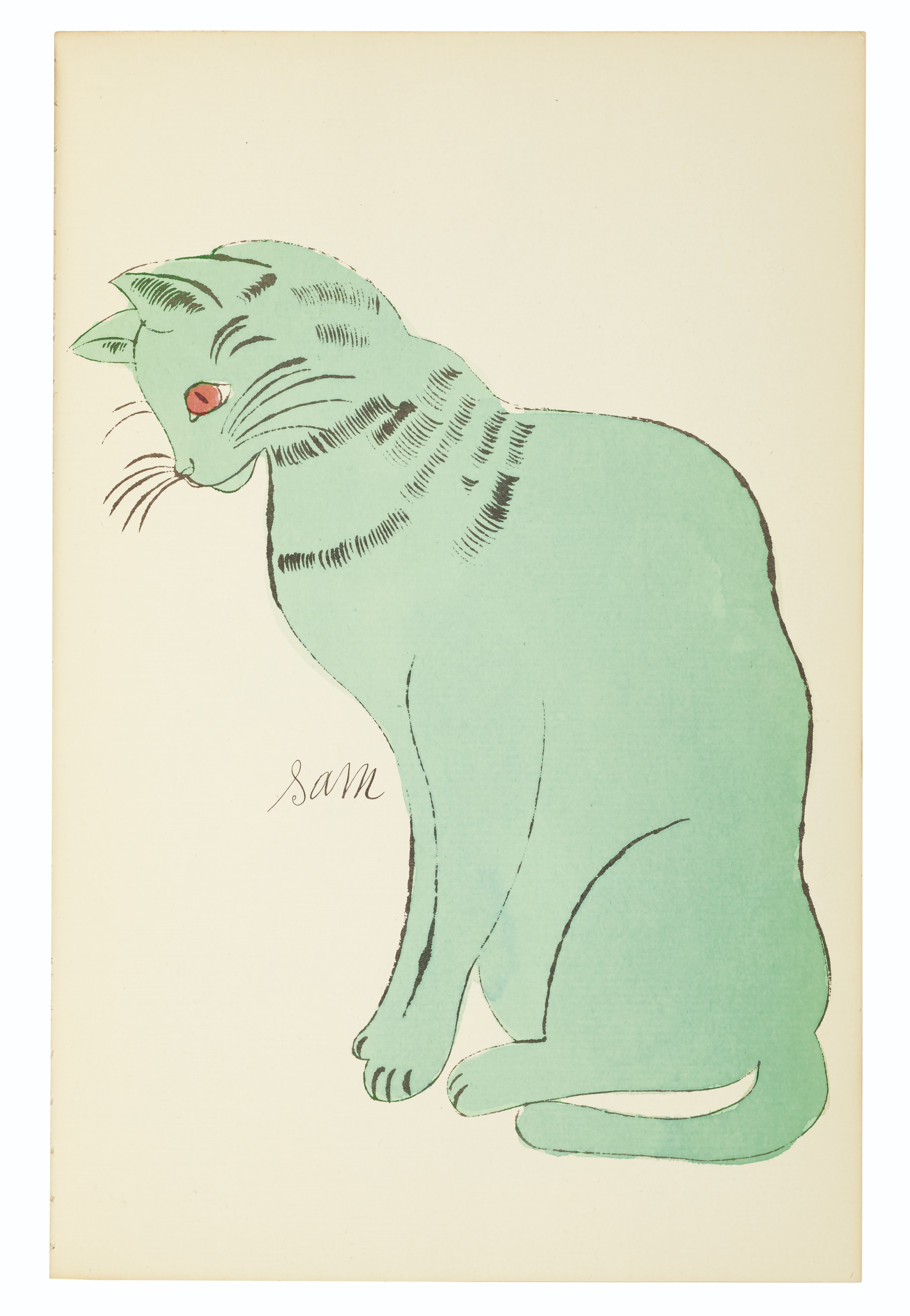 Andy Warhol 1928 1987 25 Cats Name D Sam And One Blue Pussy