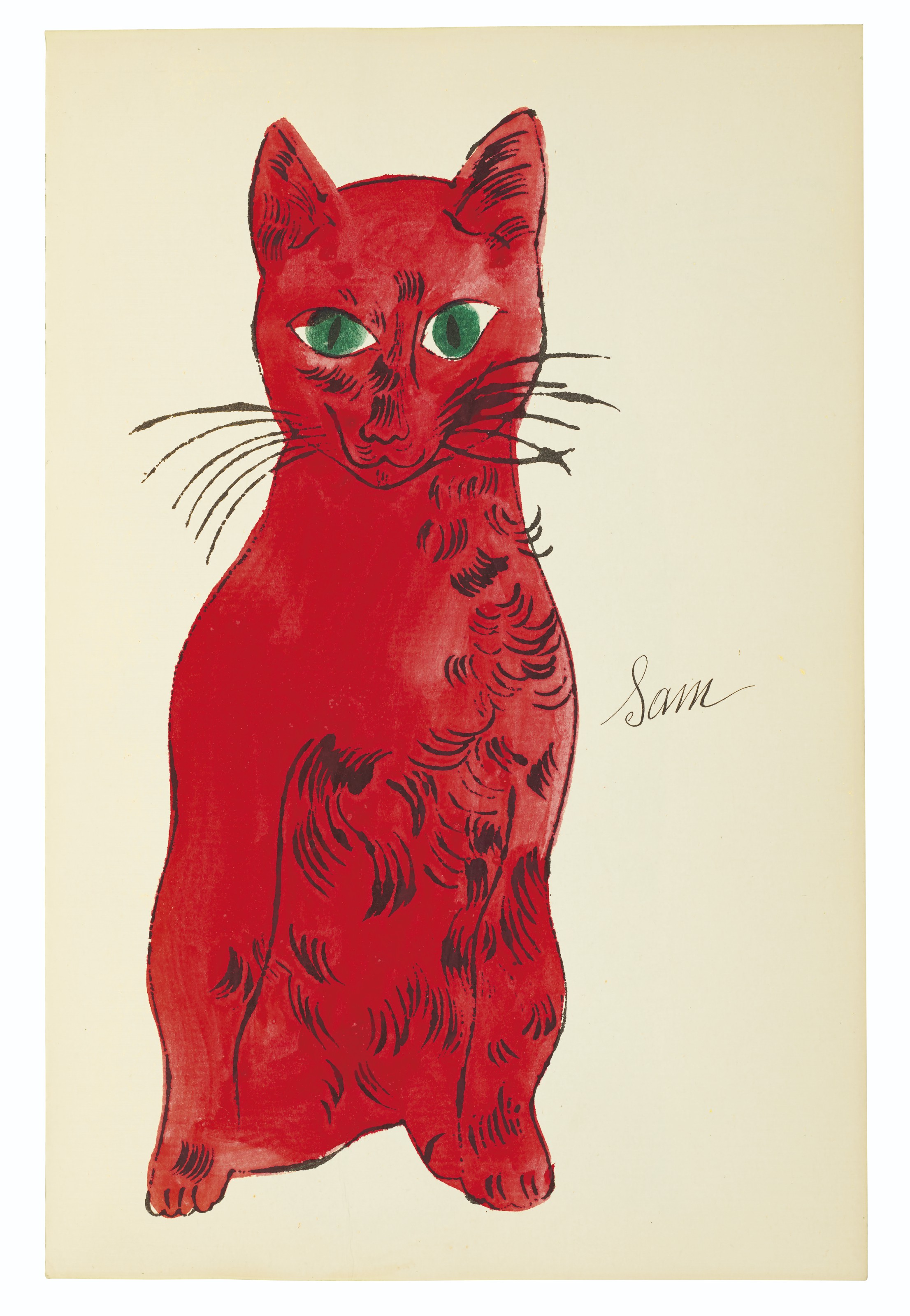アンディ　ウォーホル　Sam ANDY WARHOL (1928-1987), 25 Cats Name(d) Sam and one Blue