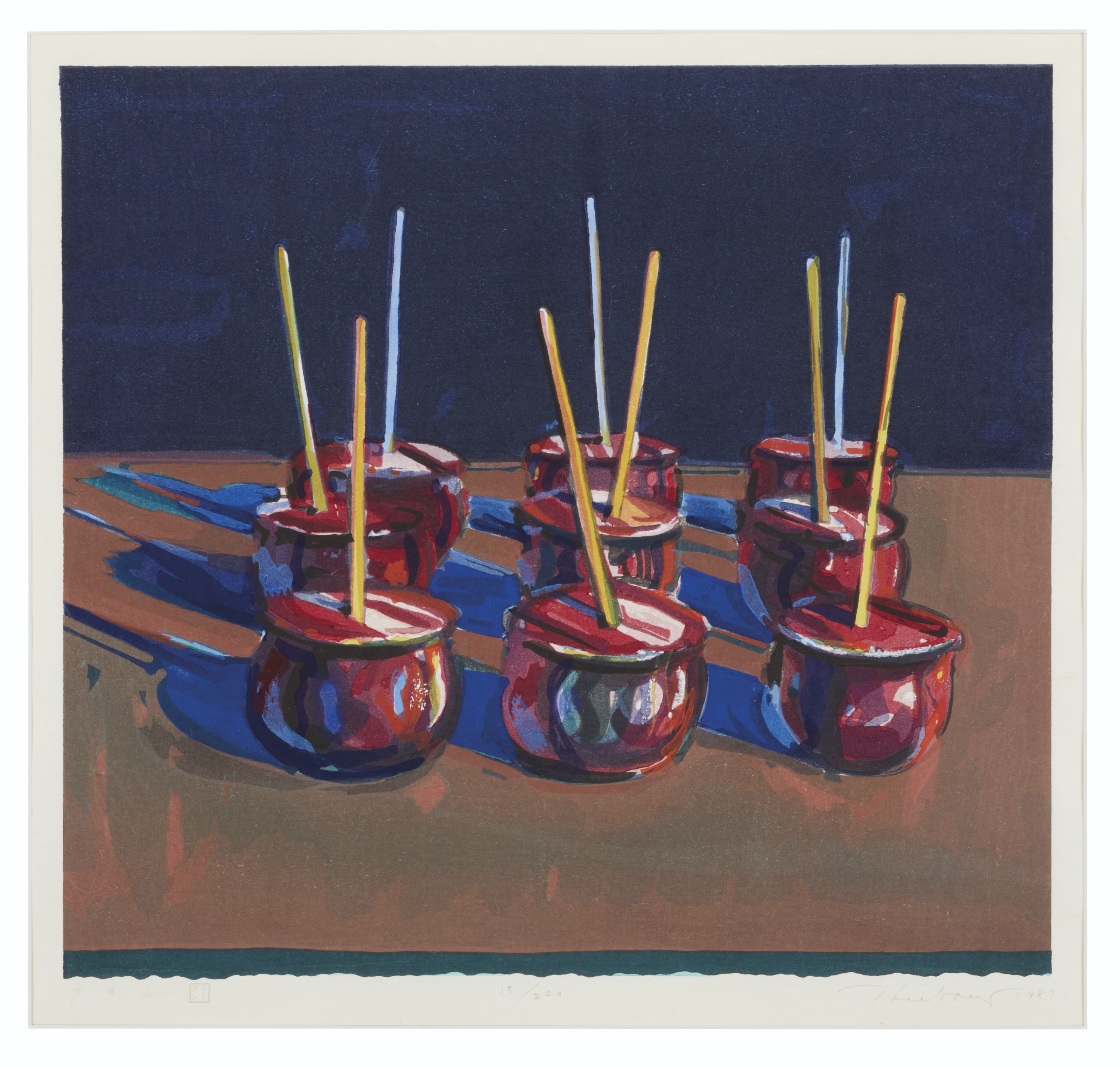 WAYNE THIEBAUD (B. 1920) , Candy Apples Christie's