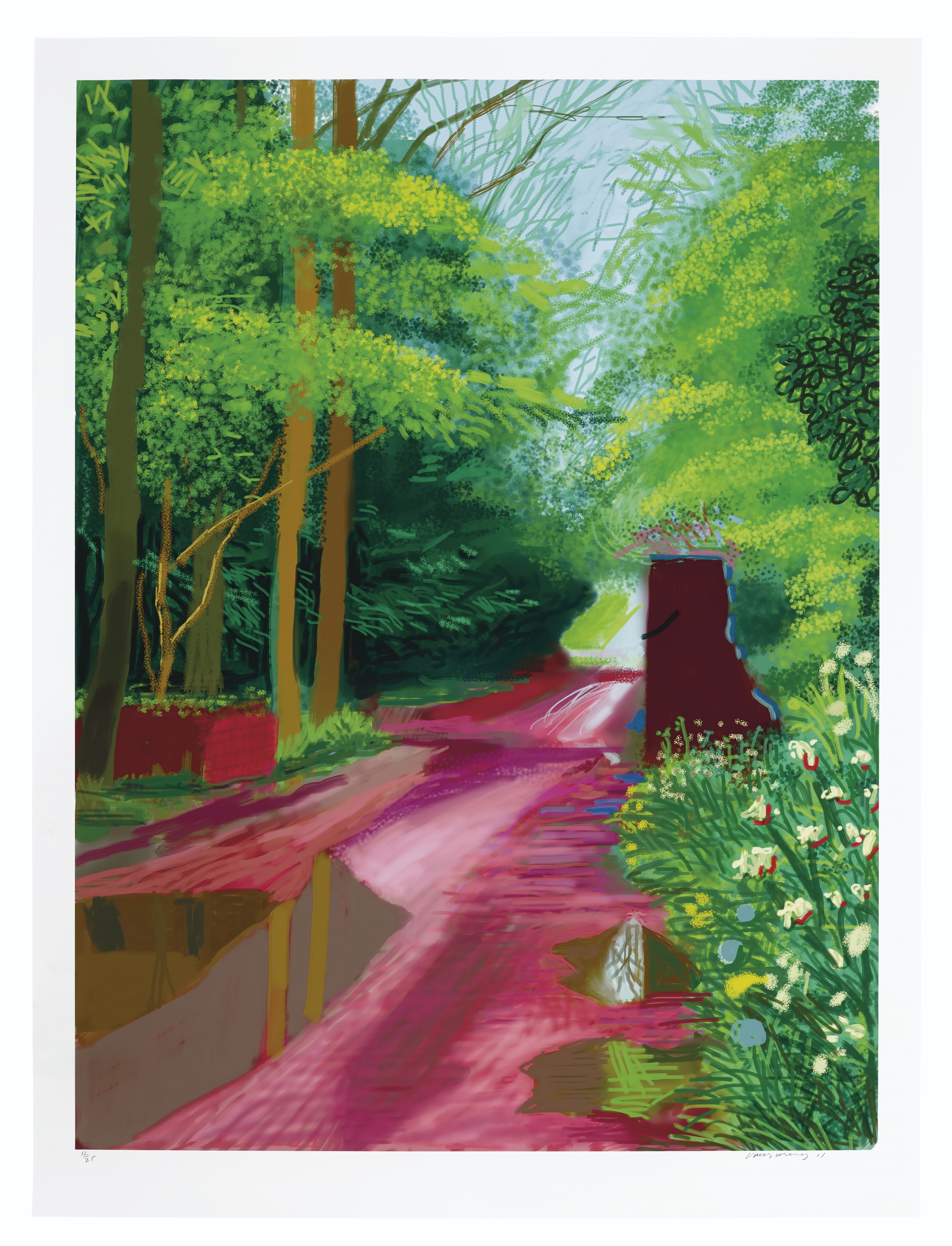 DAVID HOCKNEY (B. 1937) , The Arrival of Spring in Woldgate, East