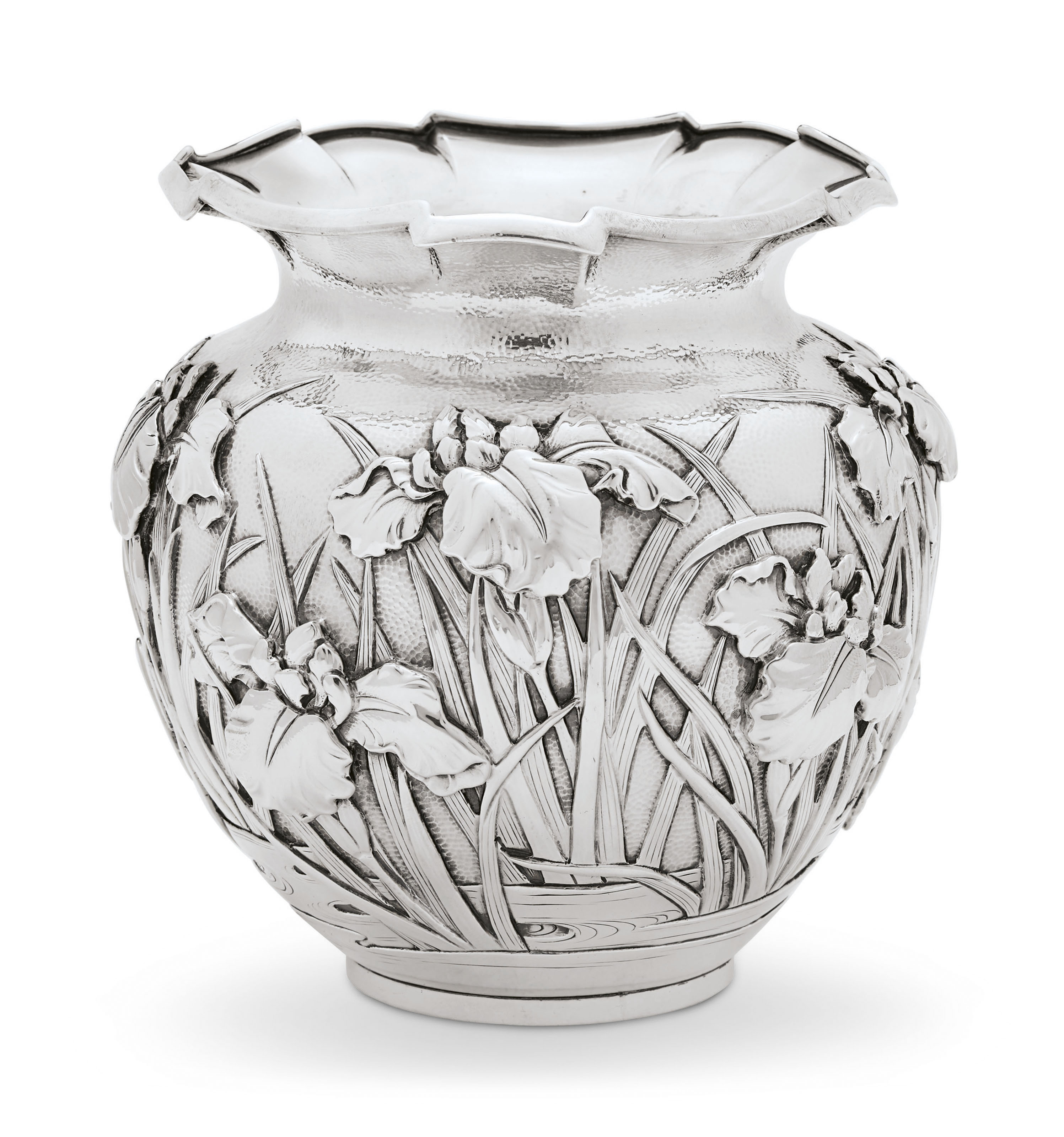 A Japanese Export Silver Vase Circa 1900 All Other Categories