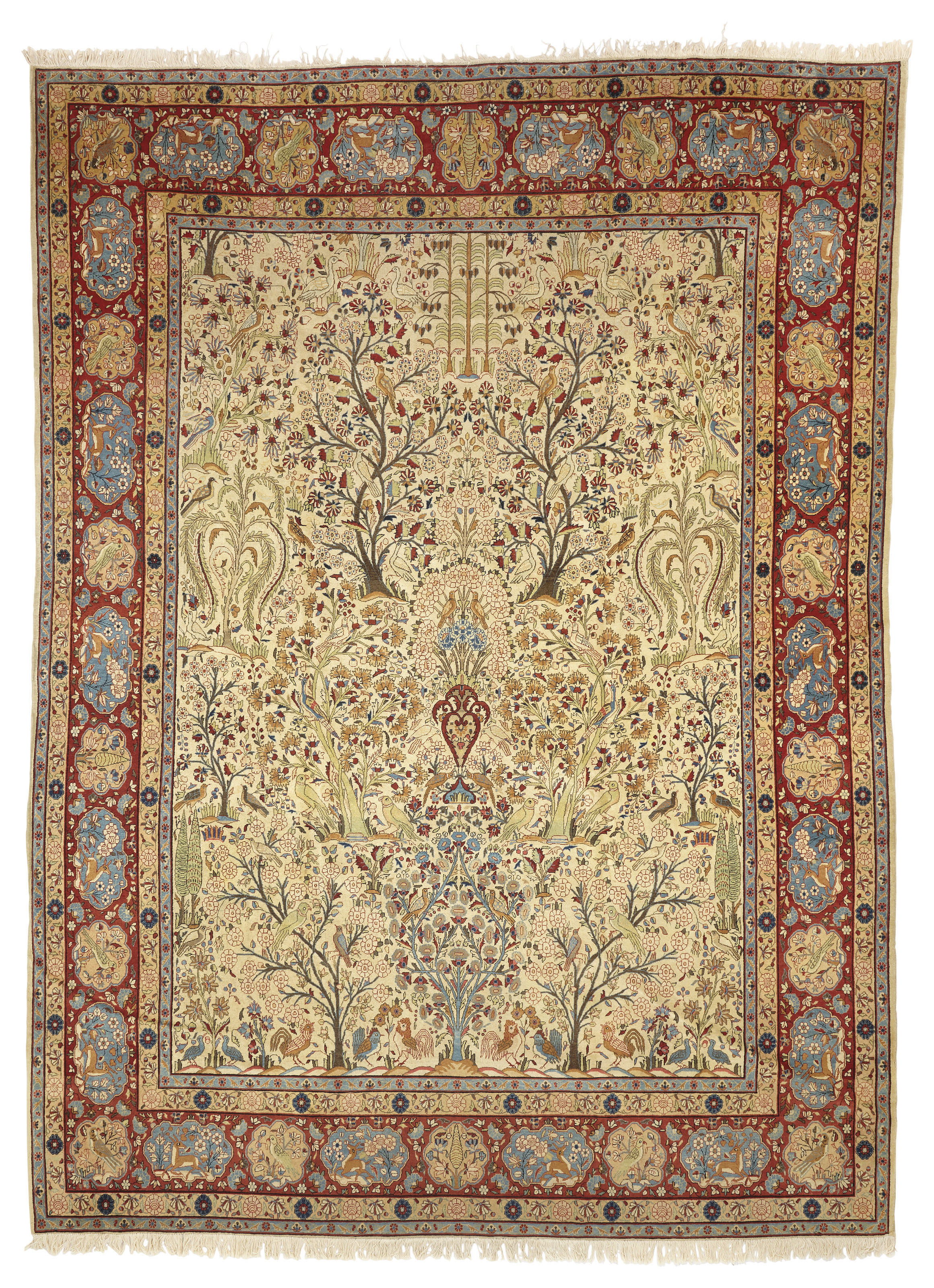 A DABIR KASHAN CARPET , CENTRAL PERSIA, FIRST QUARTER 20TH CENTURY