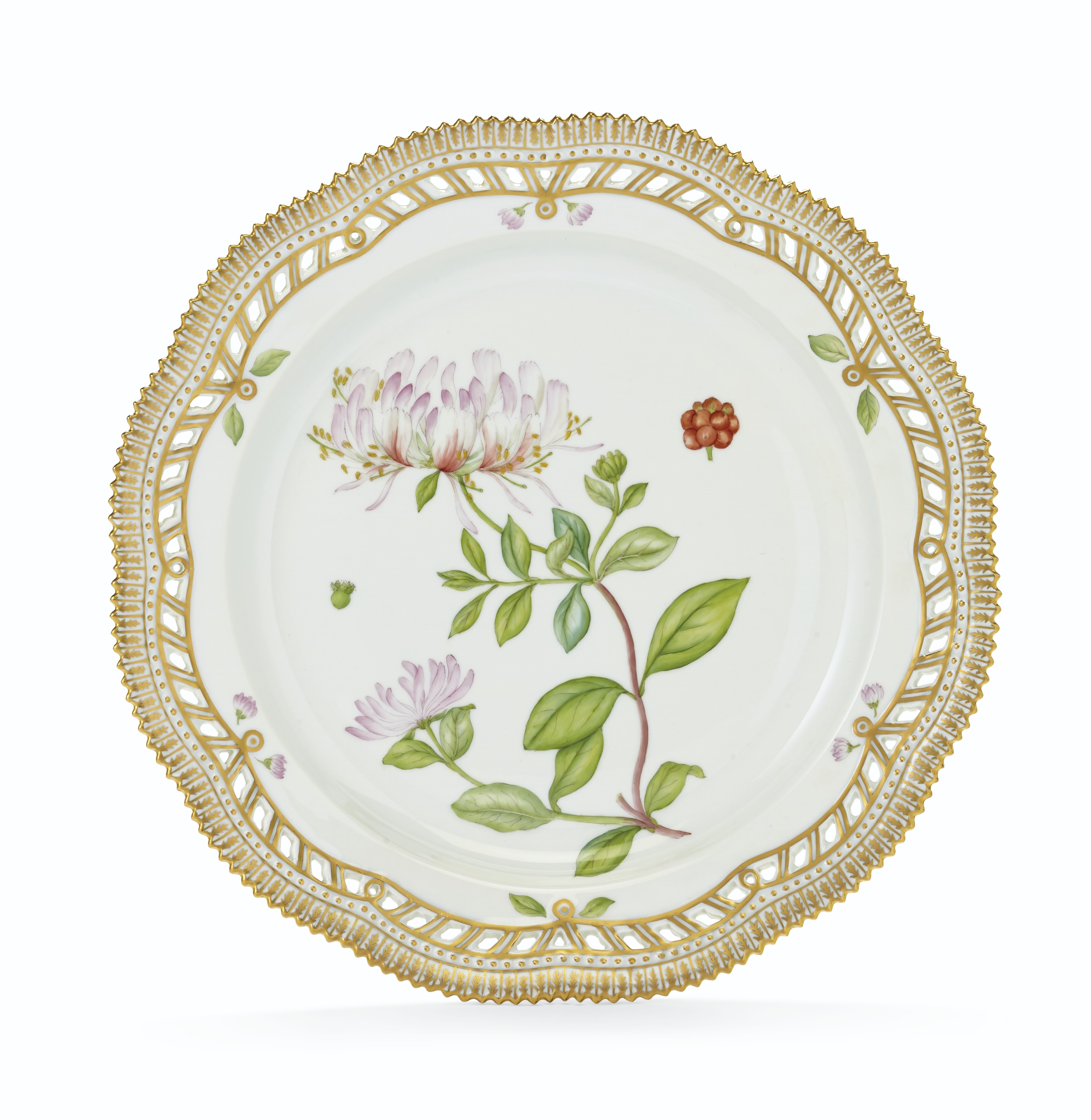 A ROYAL COPENHAGEN PORCELAIN 'FLORA DANICA' DINNER SERVICE