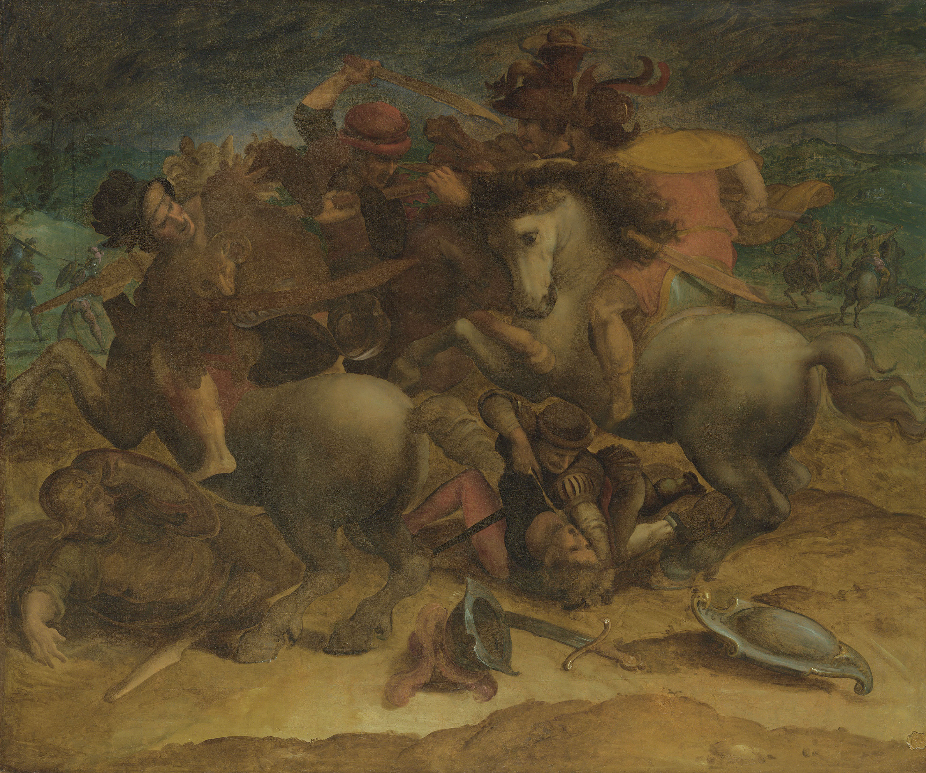 Follower of Leonardo da Vinci, mid16th Century , The Battle of Anghiari Christie's