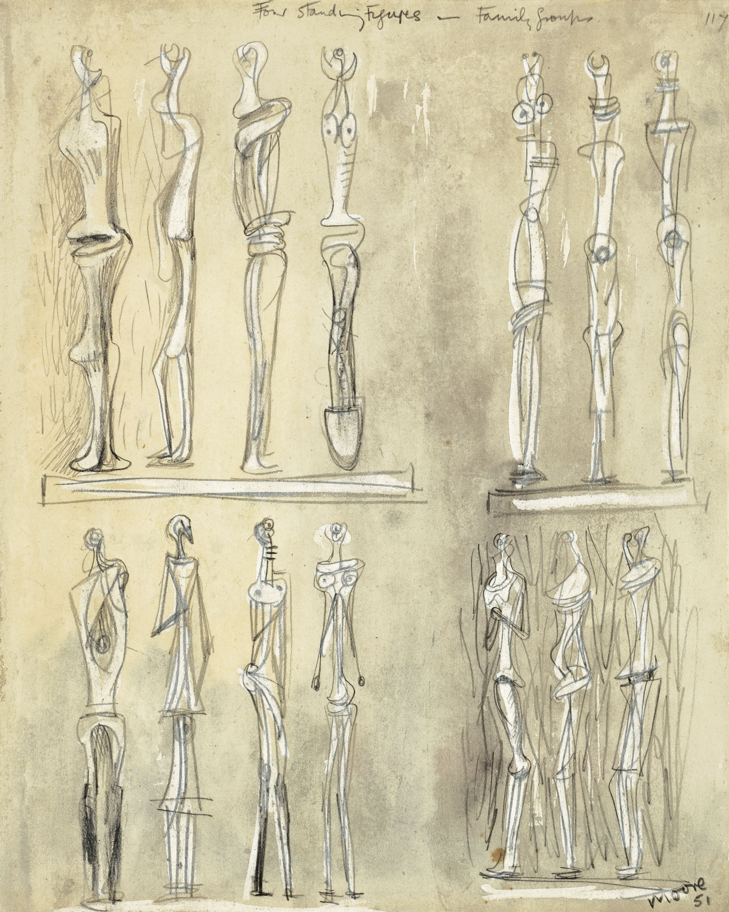 henry moore standing figures