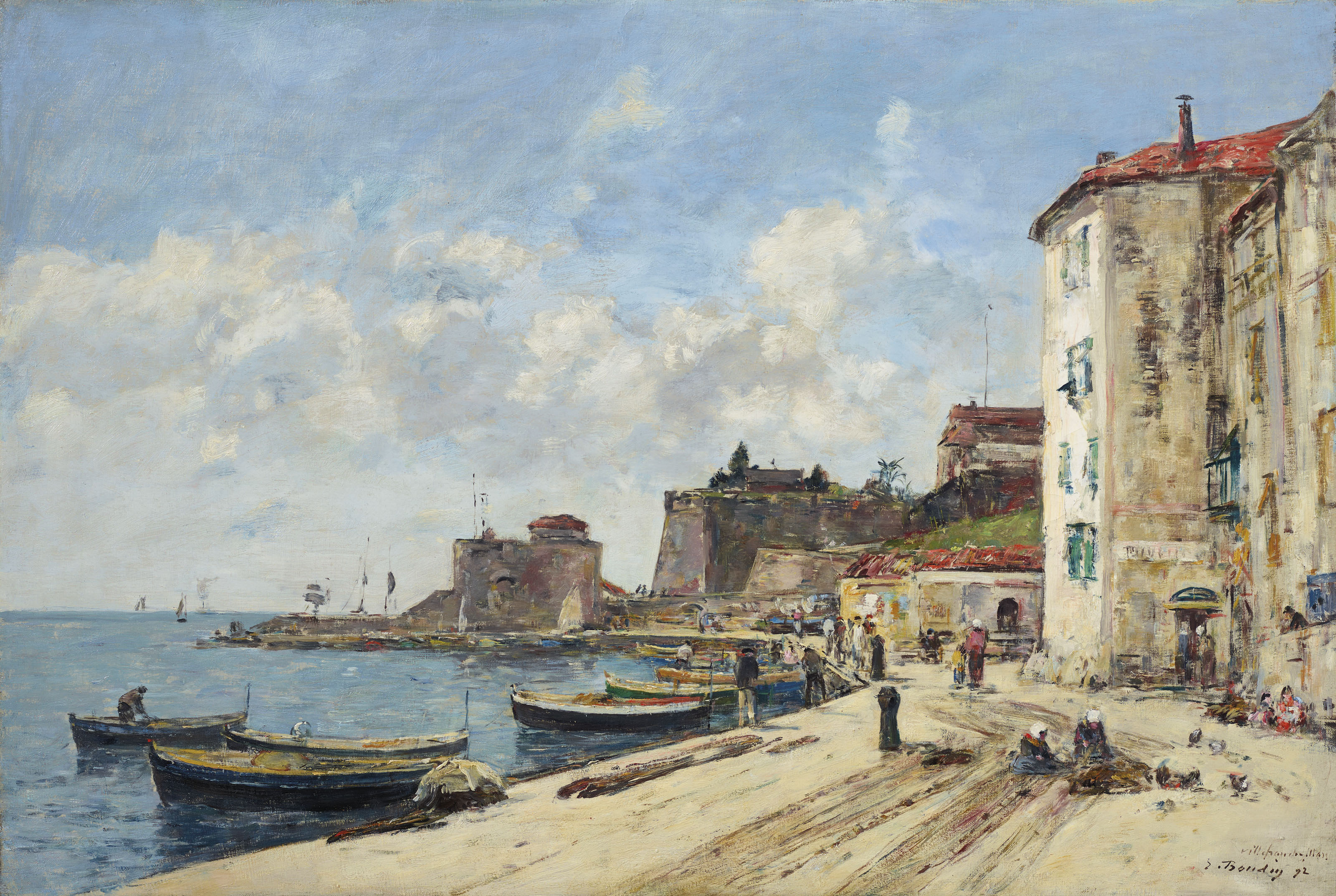 Eugène Boudin (1824-1898), Villefranche, le port | Christie's