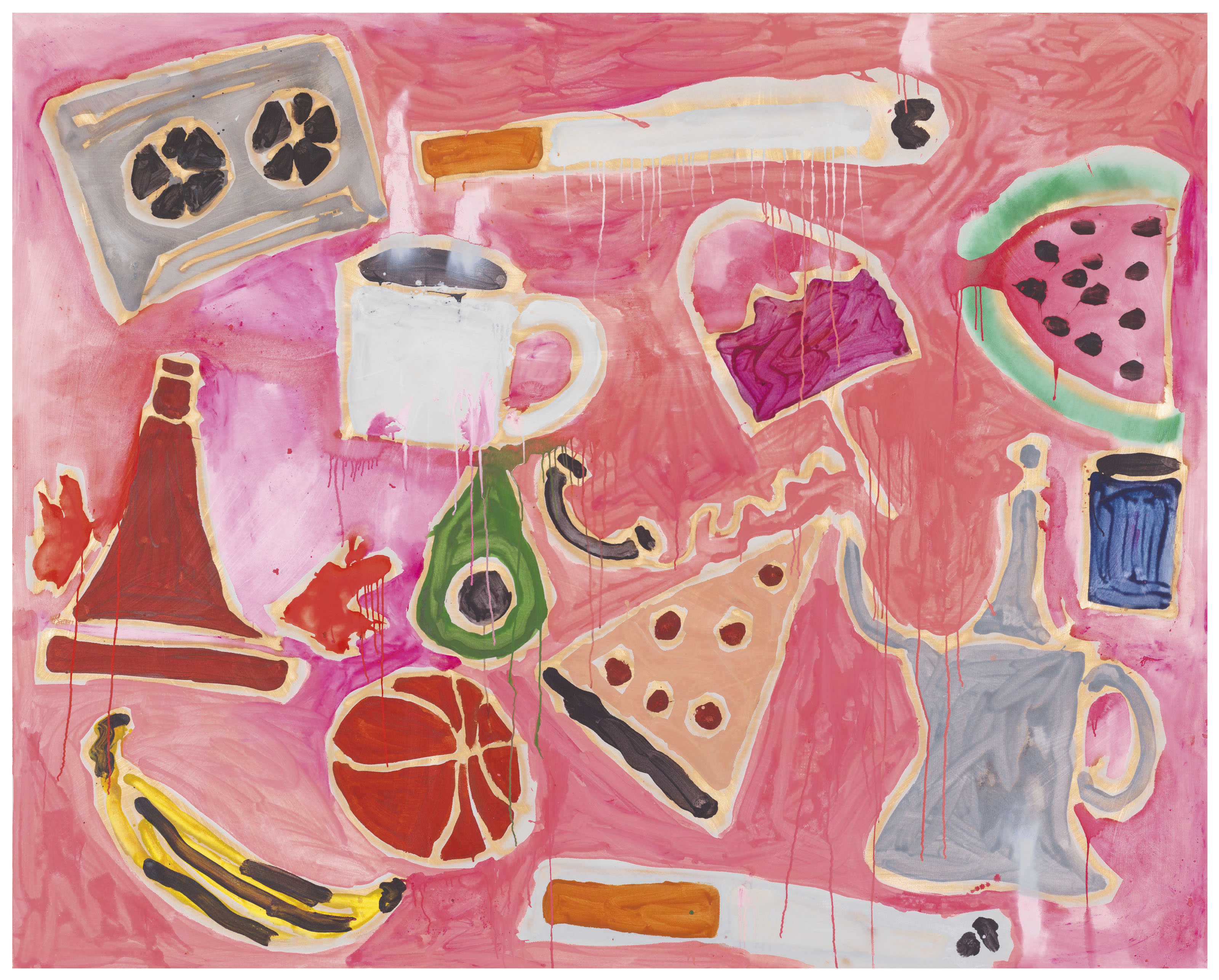 Katherine Bernhardt (b. 1975) , Everything in Pink Christie's
