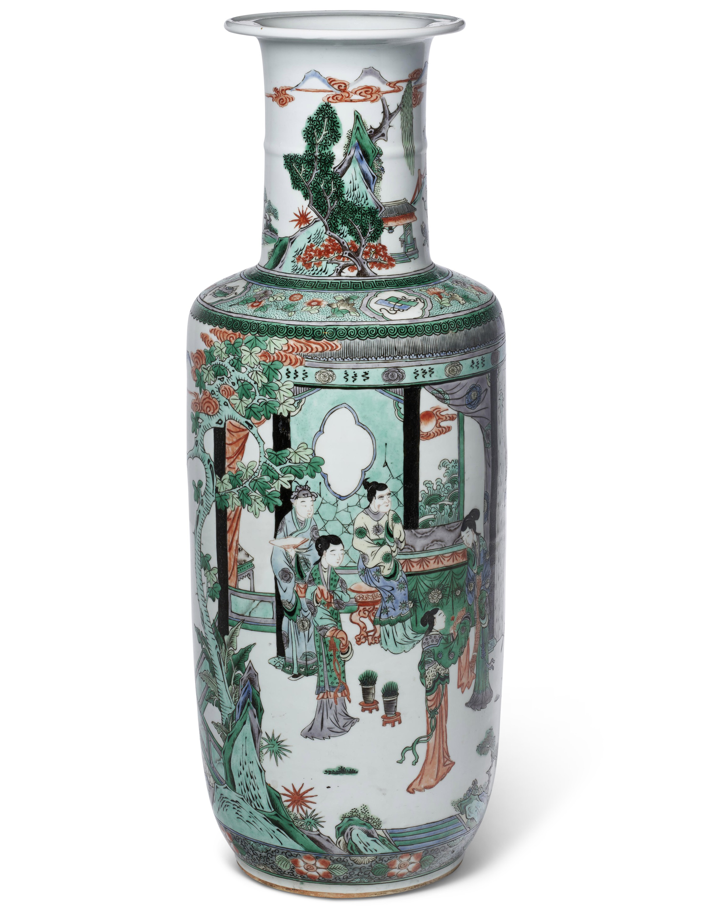 明三彩男女侍者俑一对, MING DYNASTY (1368-1644) | Christie's