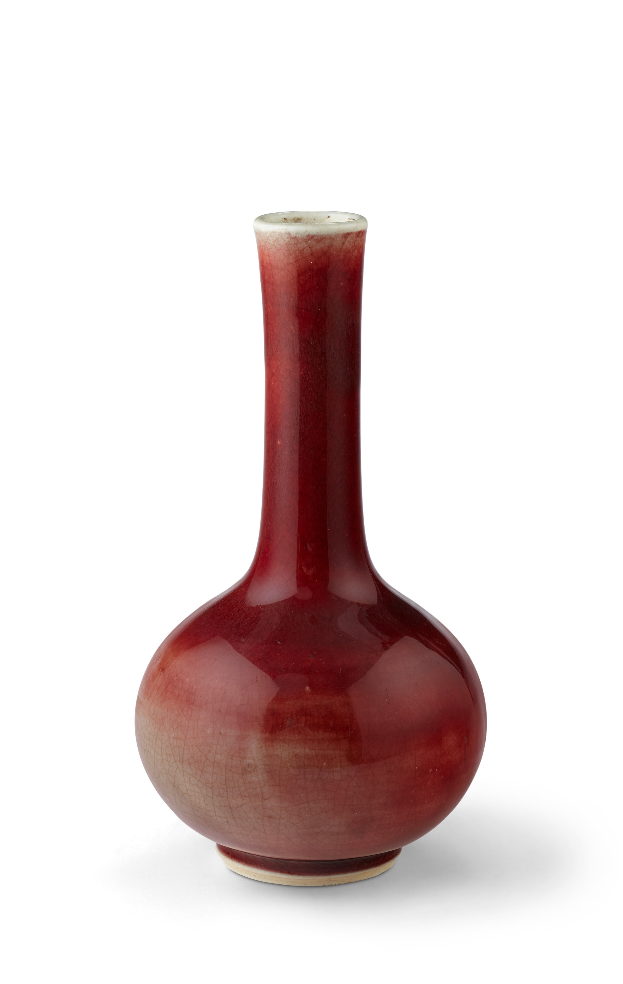 文房具　清康熙　 紅釉水盂/MT 2-66 清康熙红釉直颈瓶, KANGXI PERIOD (1662-1722) | Christie's