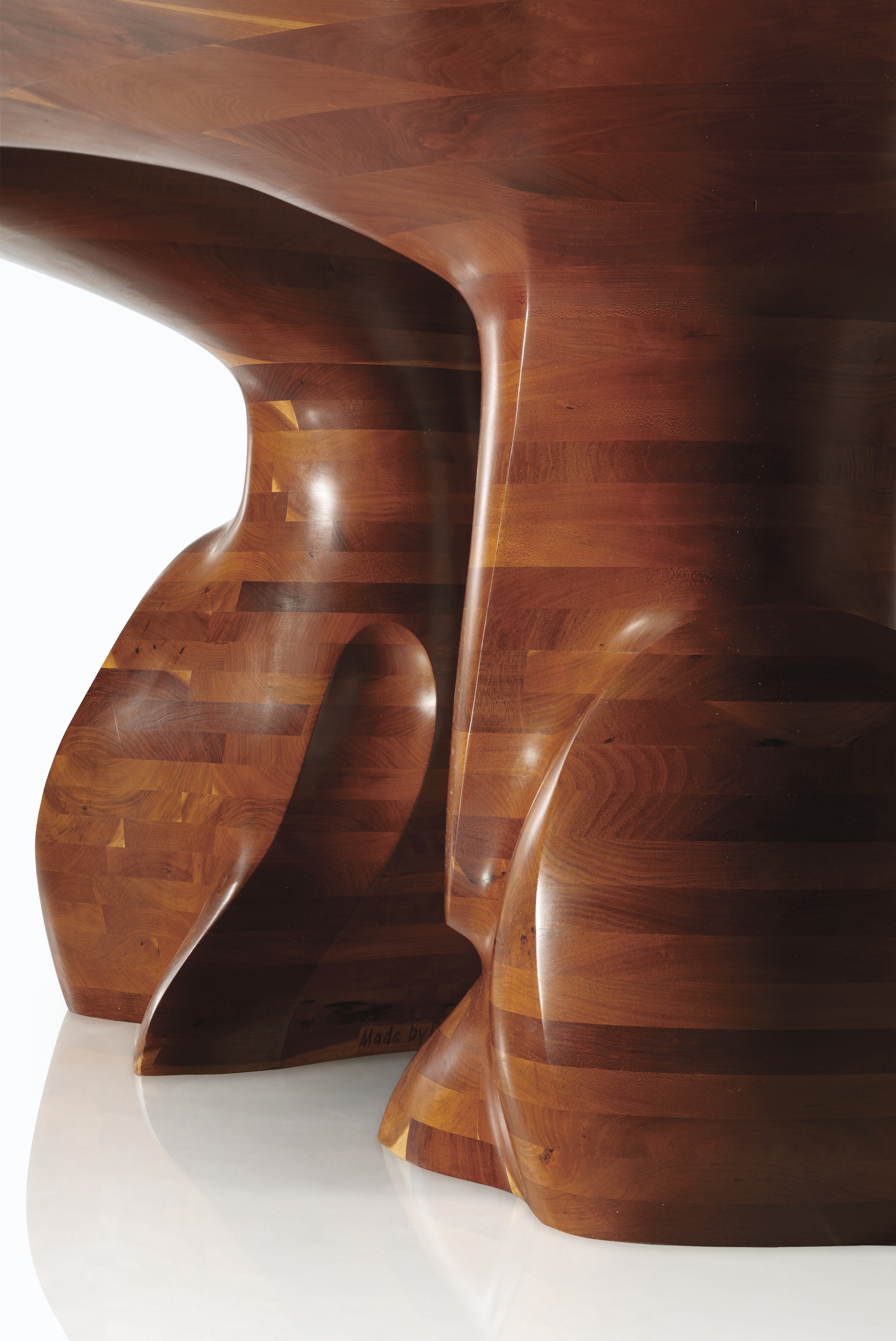 WENDELL CASTLE (1932-2018) , UNIQUE EXTENDING DINING TABLE ...