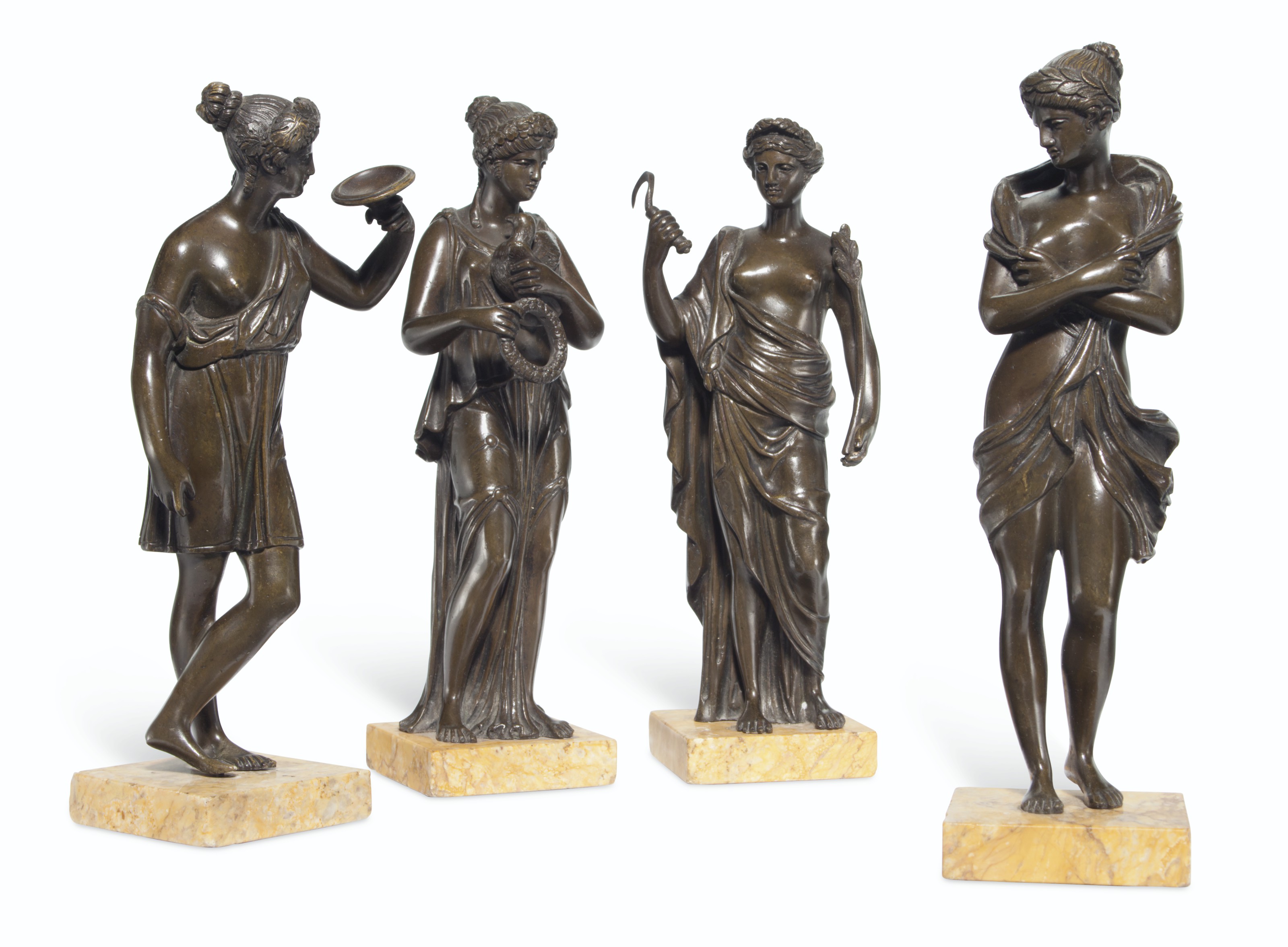 solid bronze figures