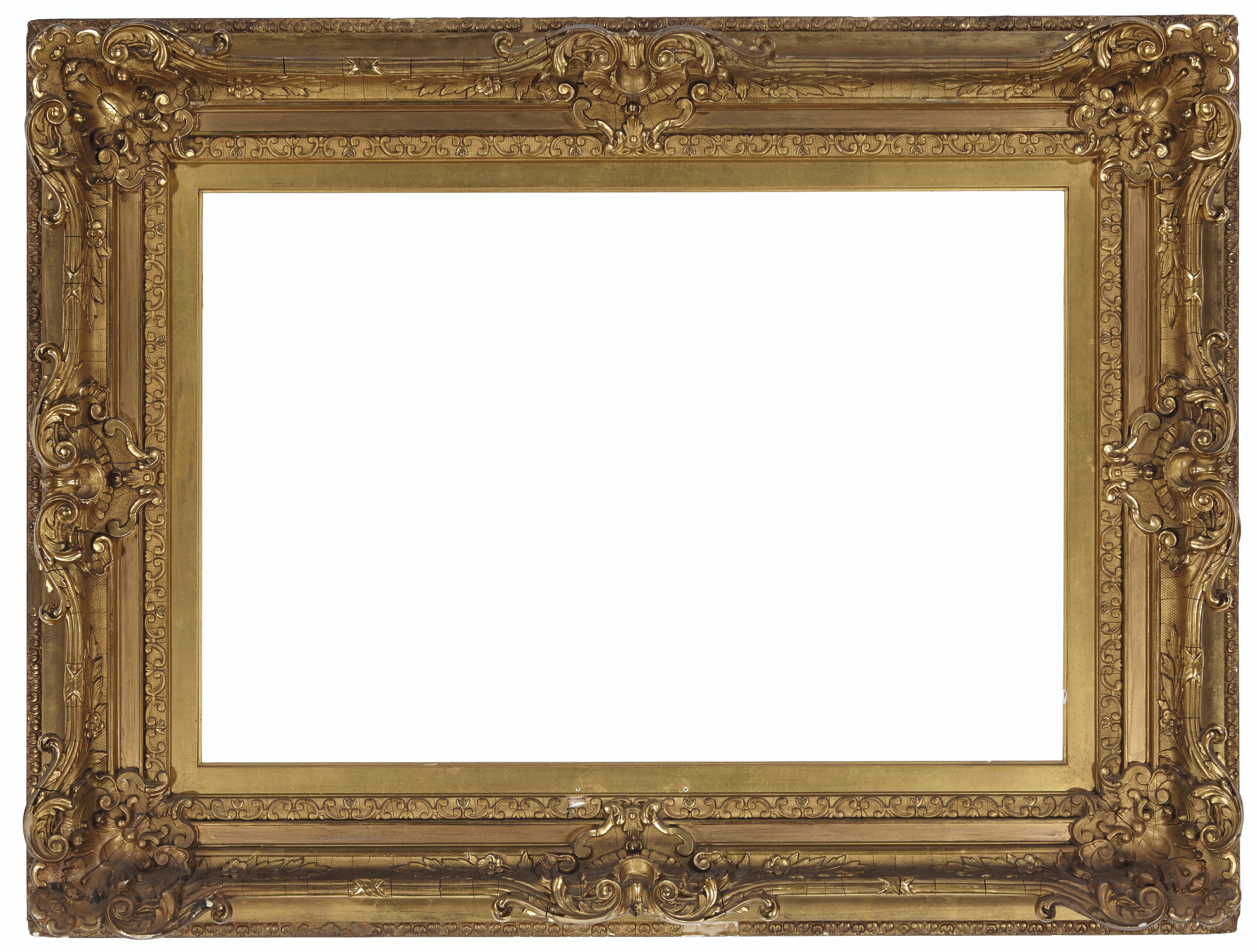 THREE LARGE GILT AND GESSOED FRAMES , 20TH CENTURY Christie's