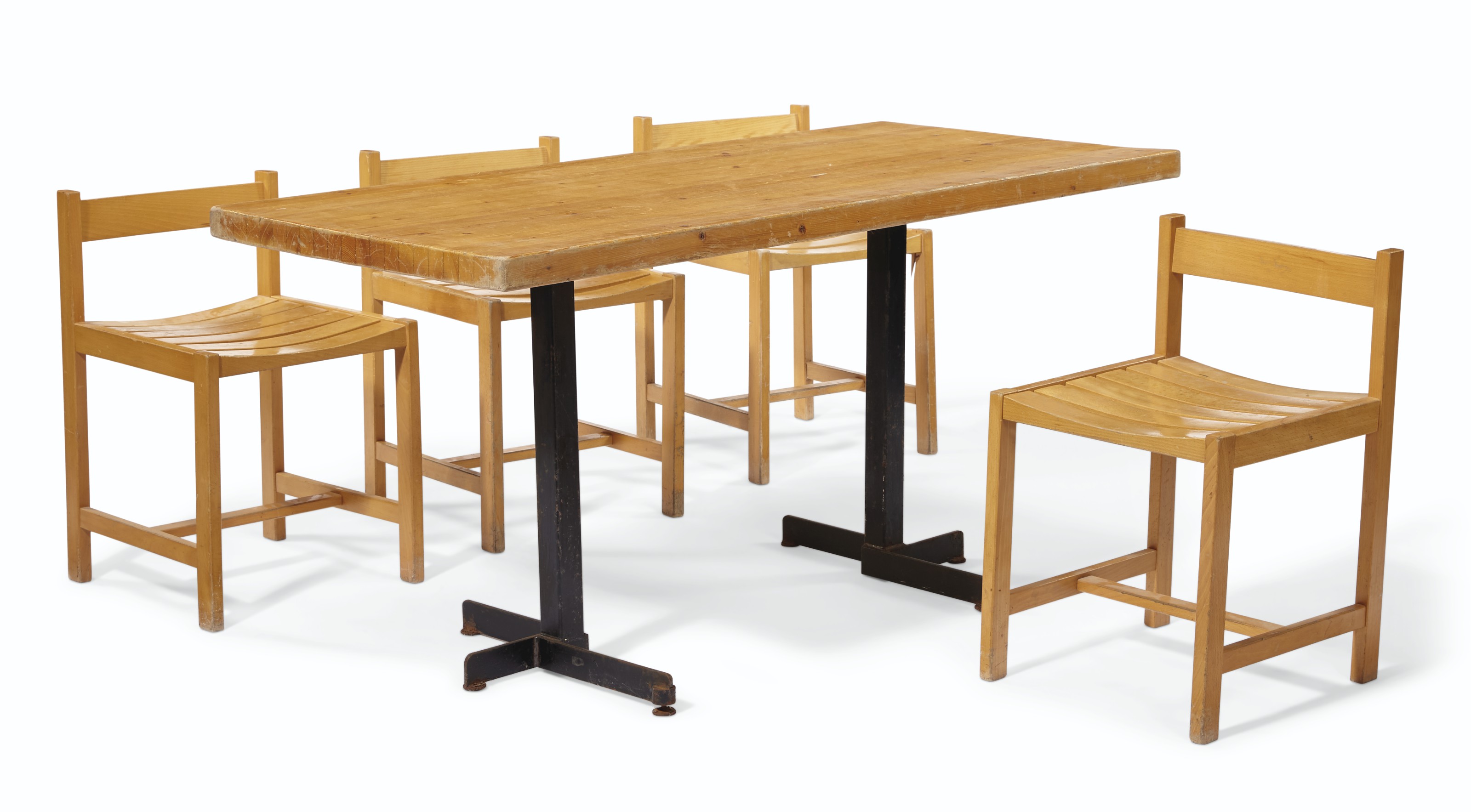 Charlotte Perriand 1903 1999 A Pine Dining Table Designed