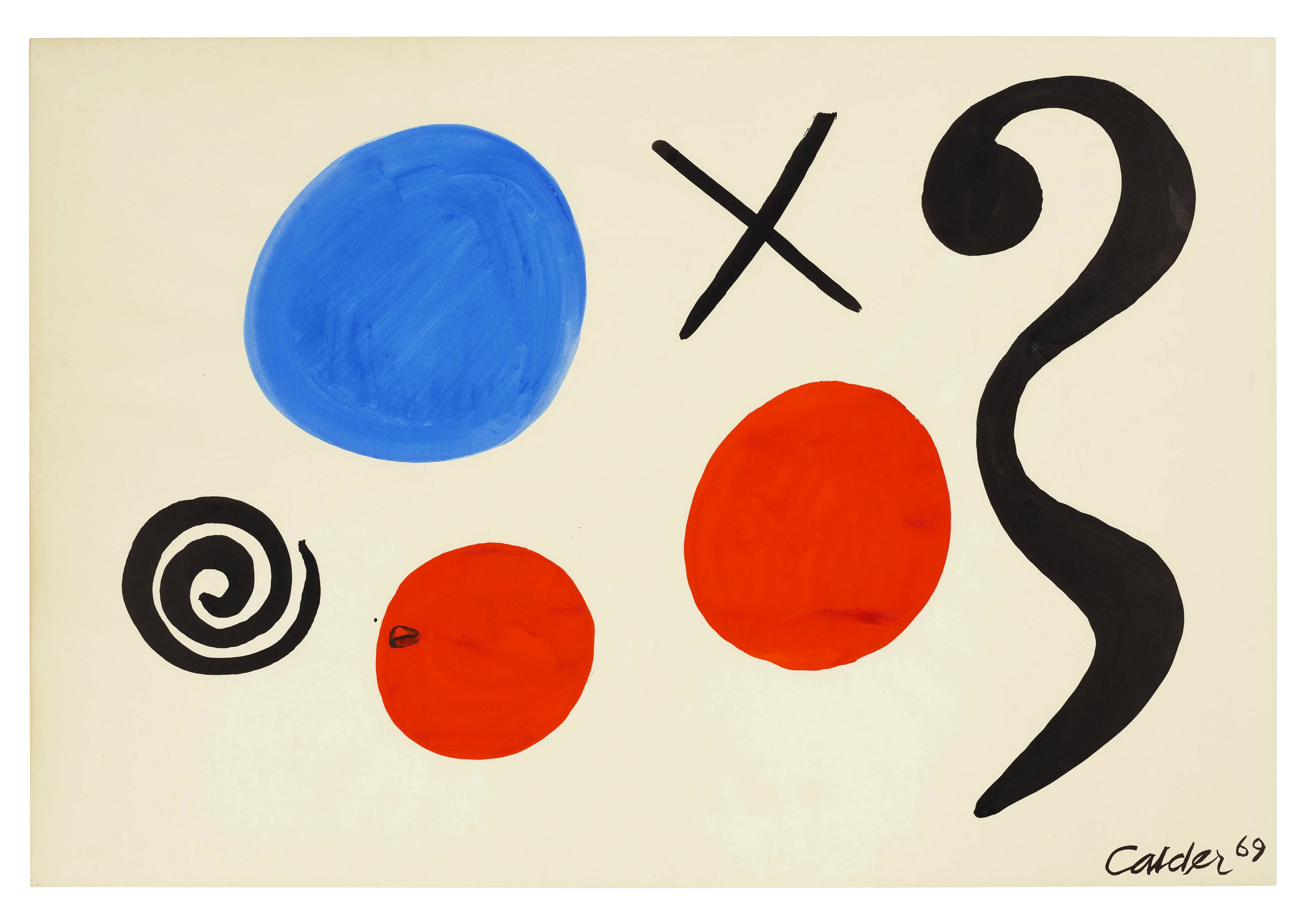 ALEXANDER CALDER (1898-1976), Blue Times Question | Christie’s