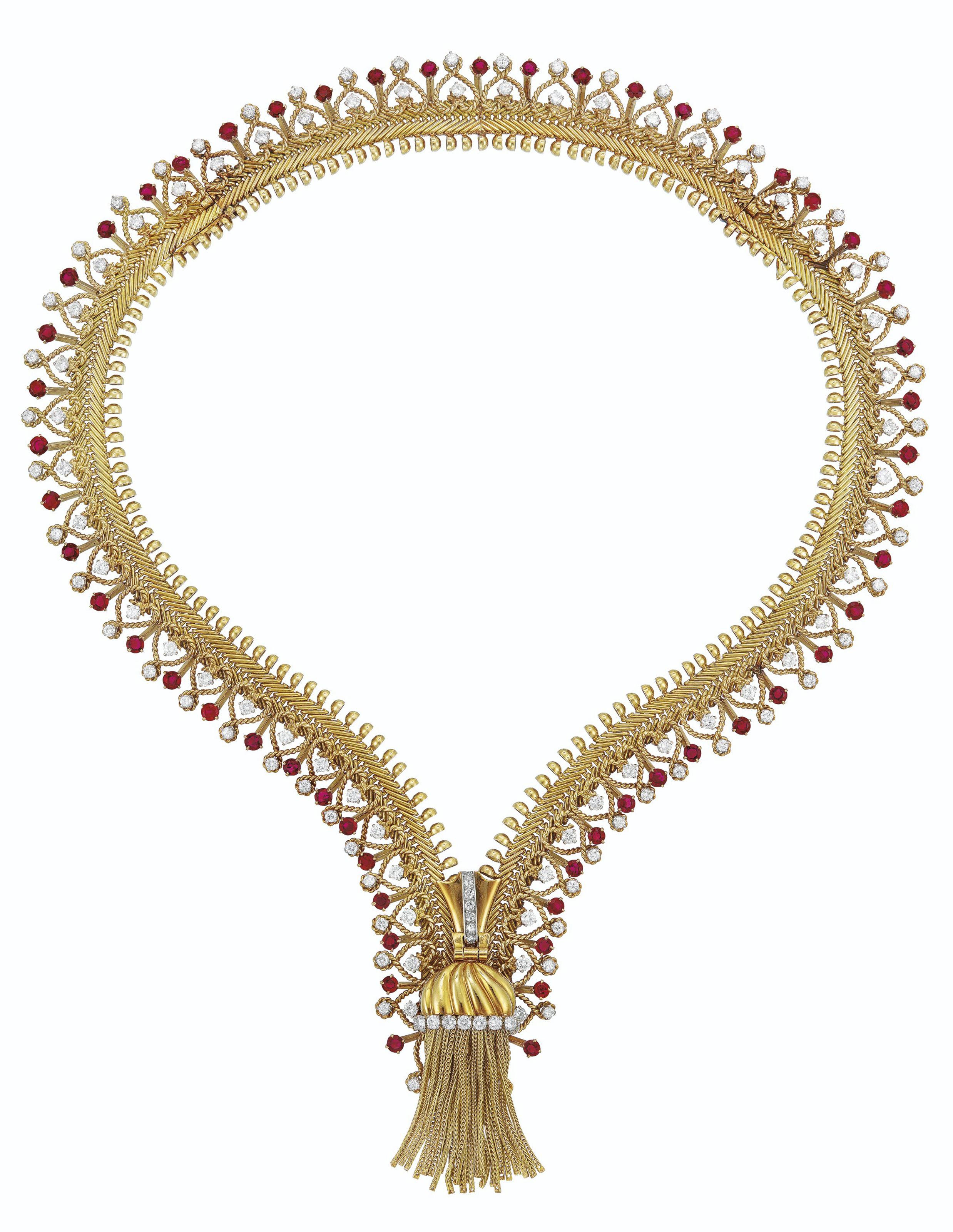 Diamond 'Zip Couture' Necklace, France