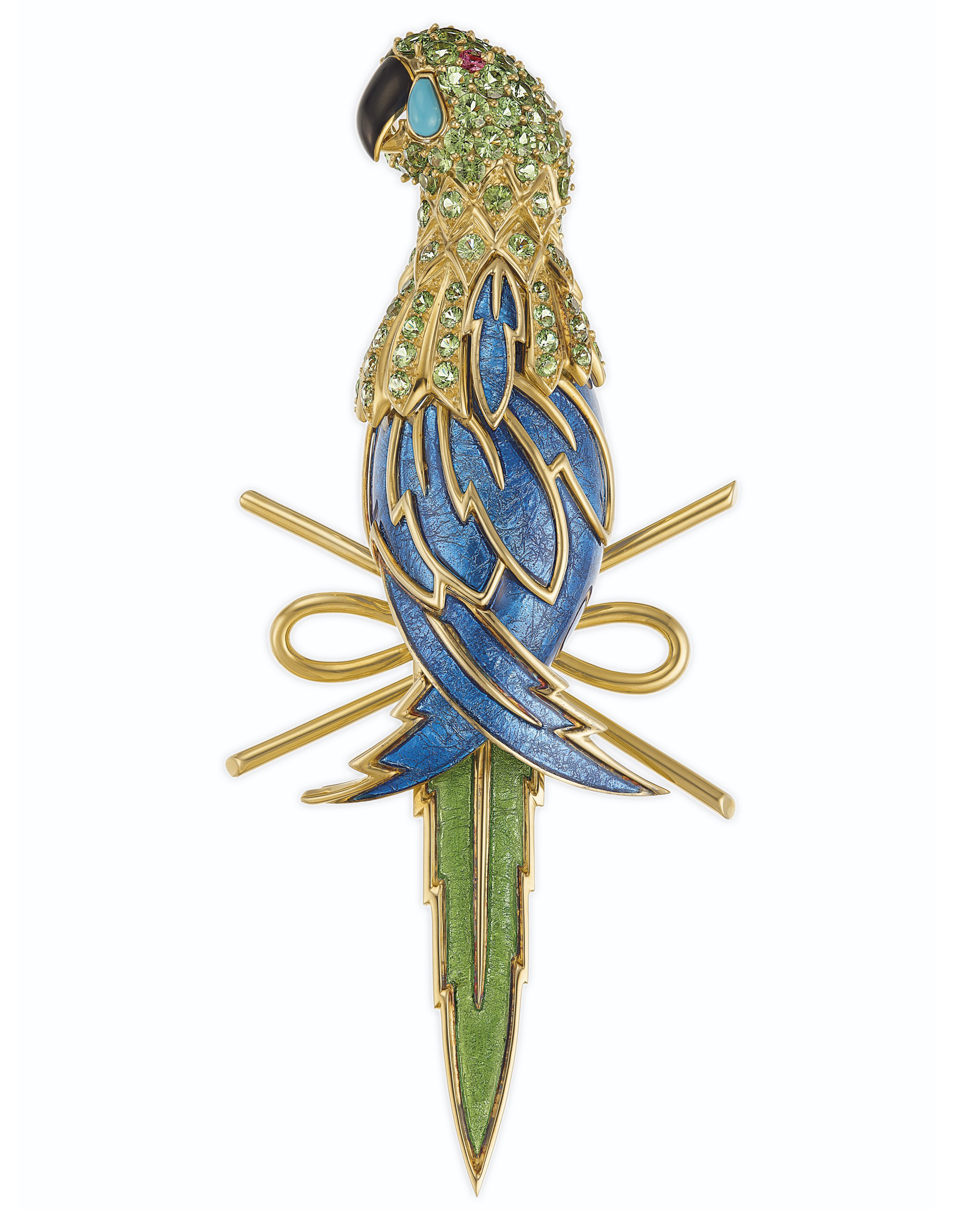 ENAMEL AND MULTI-GEM 'PARROT' BROOCH, JEAN SCHLUMBERGER, TIFFANY & CO.