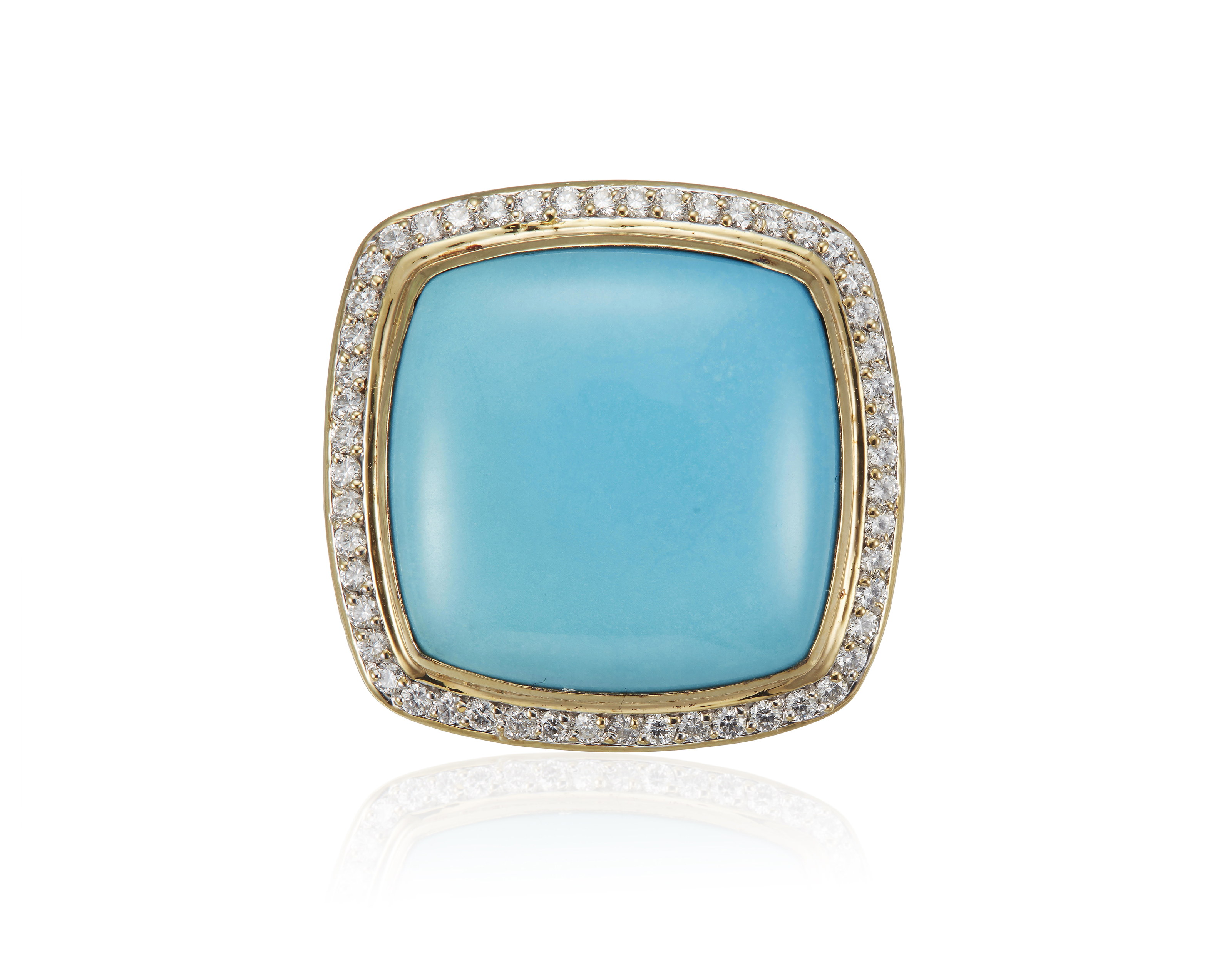 DAVID YURMAN ALBION TURQUOISE AND DIAMOND RING Christie s