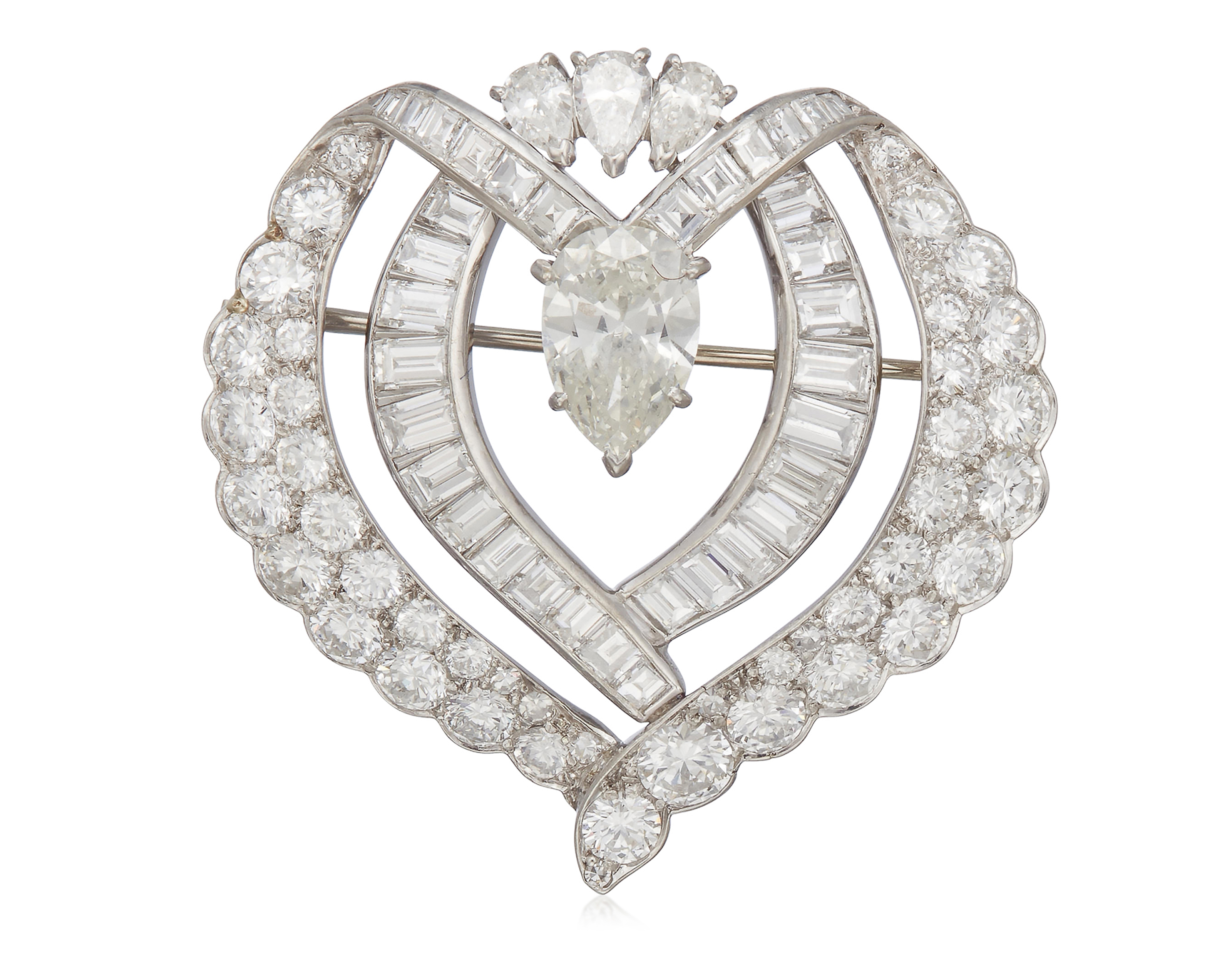 DIAMOND PENDANT BROOCH, Christie’s