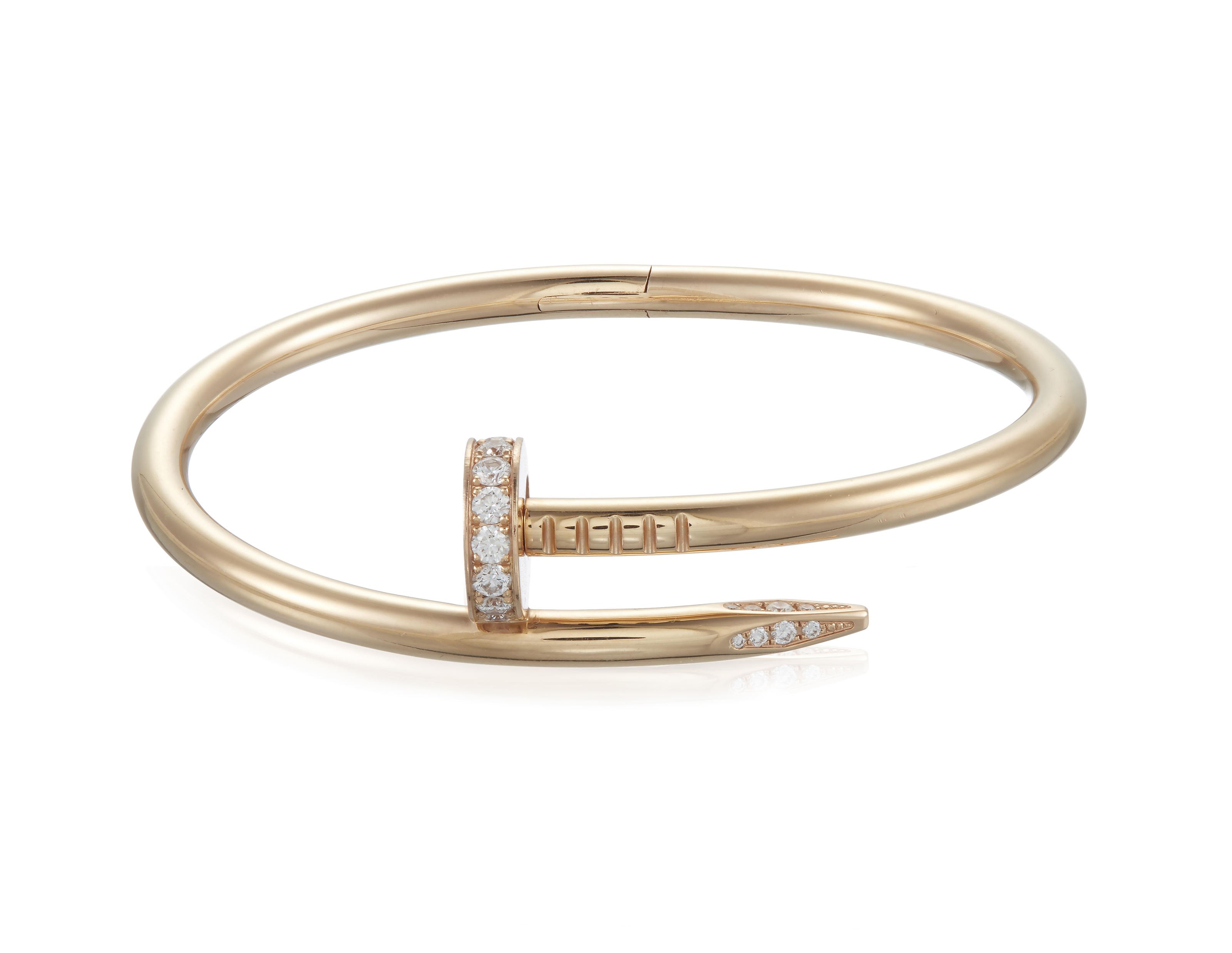 Cartier Yellow Gold Plain Juste Un Clou SM Bracelet Size 19 B6062619 | Rich  Diamonds