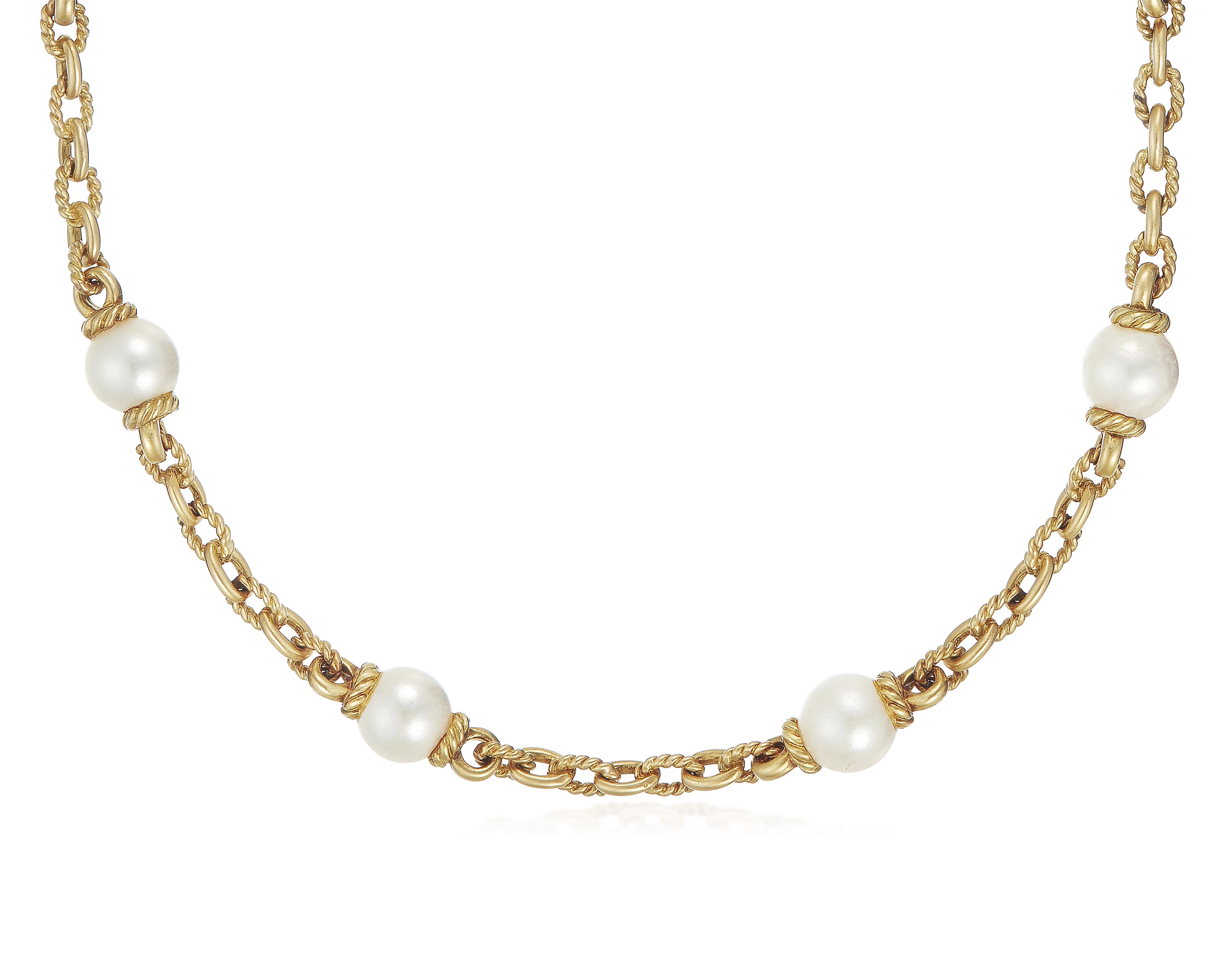 CULTURED PEARL AND GOLD NECKLACE, Christie’s