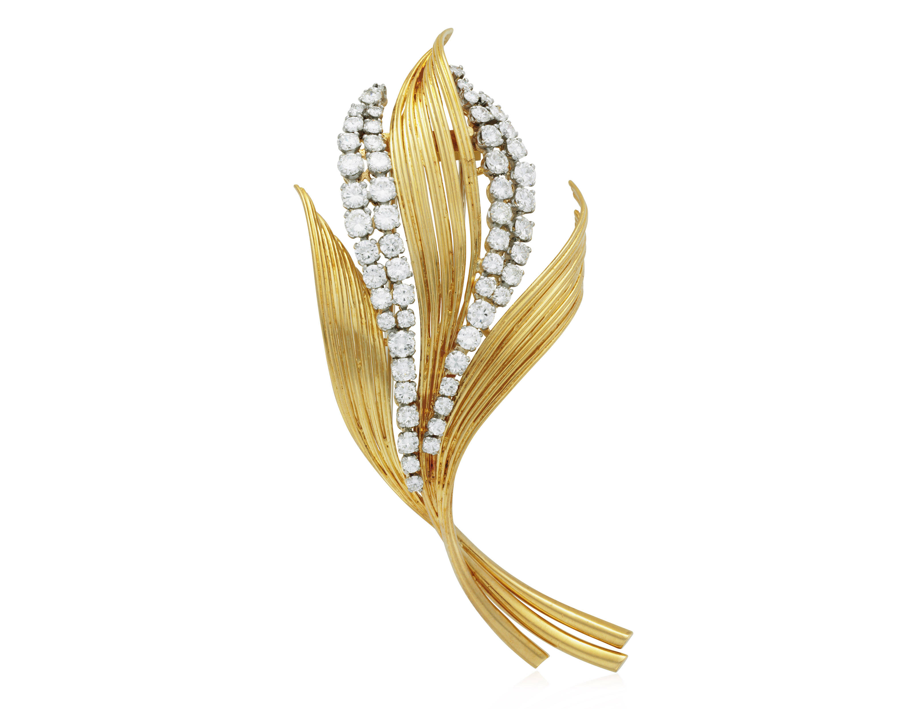 GOLD AND DIAMOND BROOCH, Christie’s